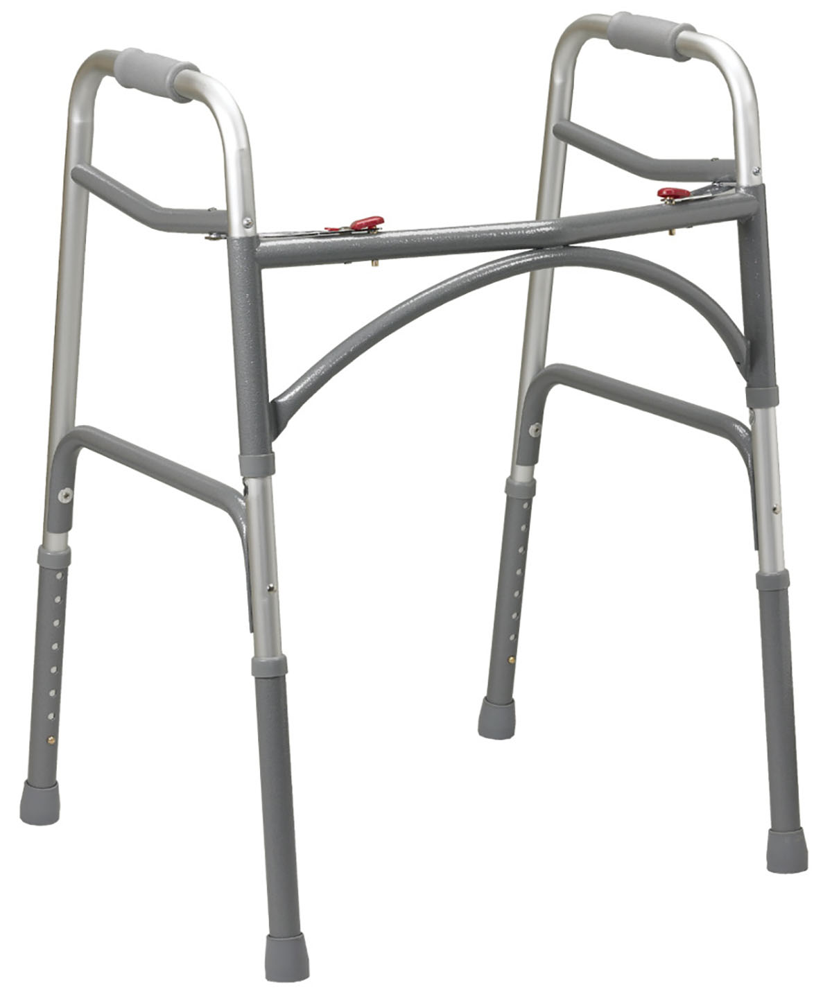 Folding 2-button walker junior no wheels 1 each