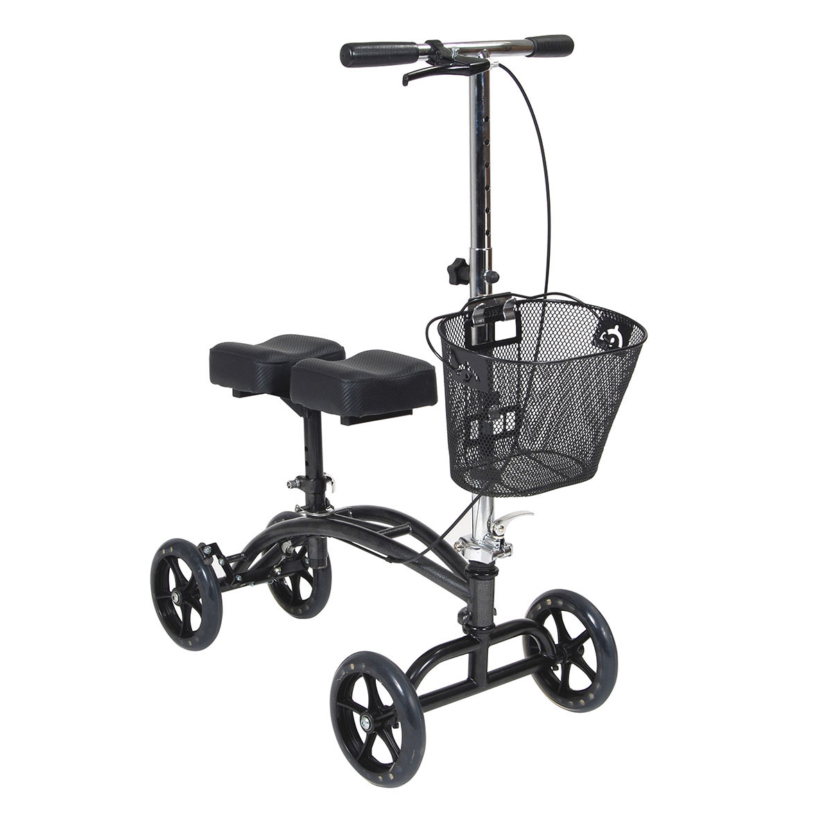 Drive Dual Pad Steerable Knee Walker Knee Scooter with Basket Alternative to Crutches