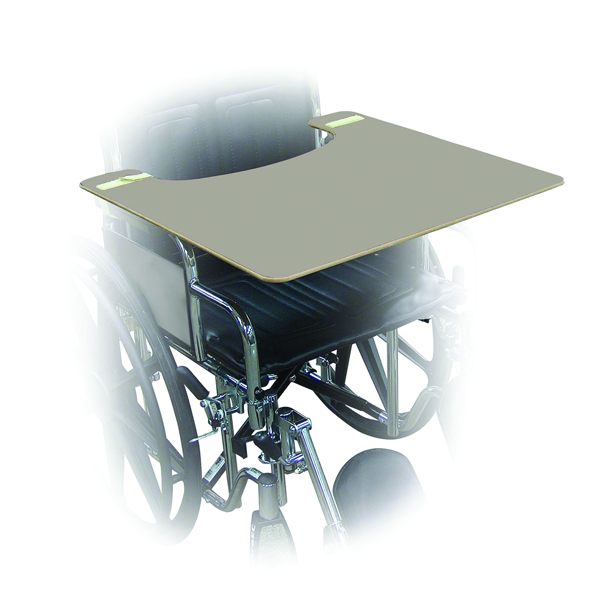 Wheelchair Trays - Gray Plastic - 24 W x 20 D x 1/2 H