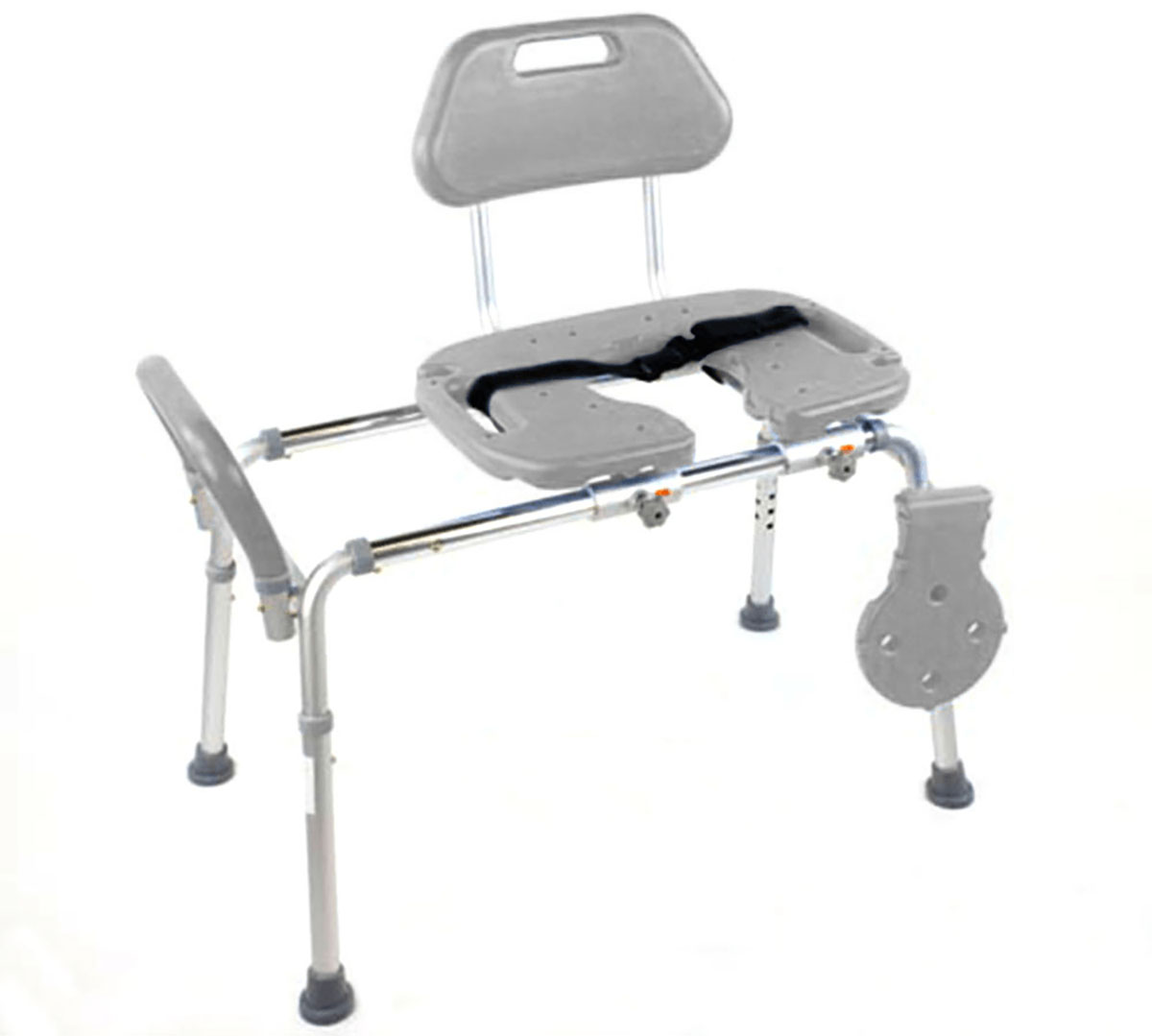 HydroGlyde Sliding Bath Bench Gray