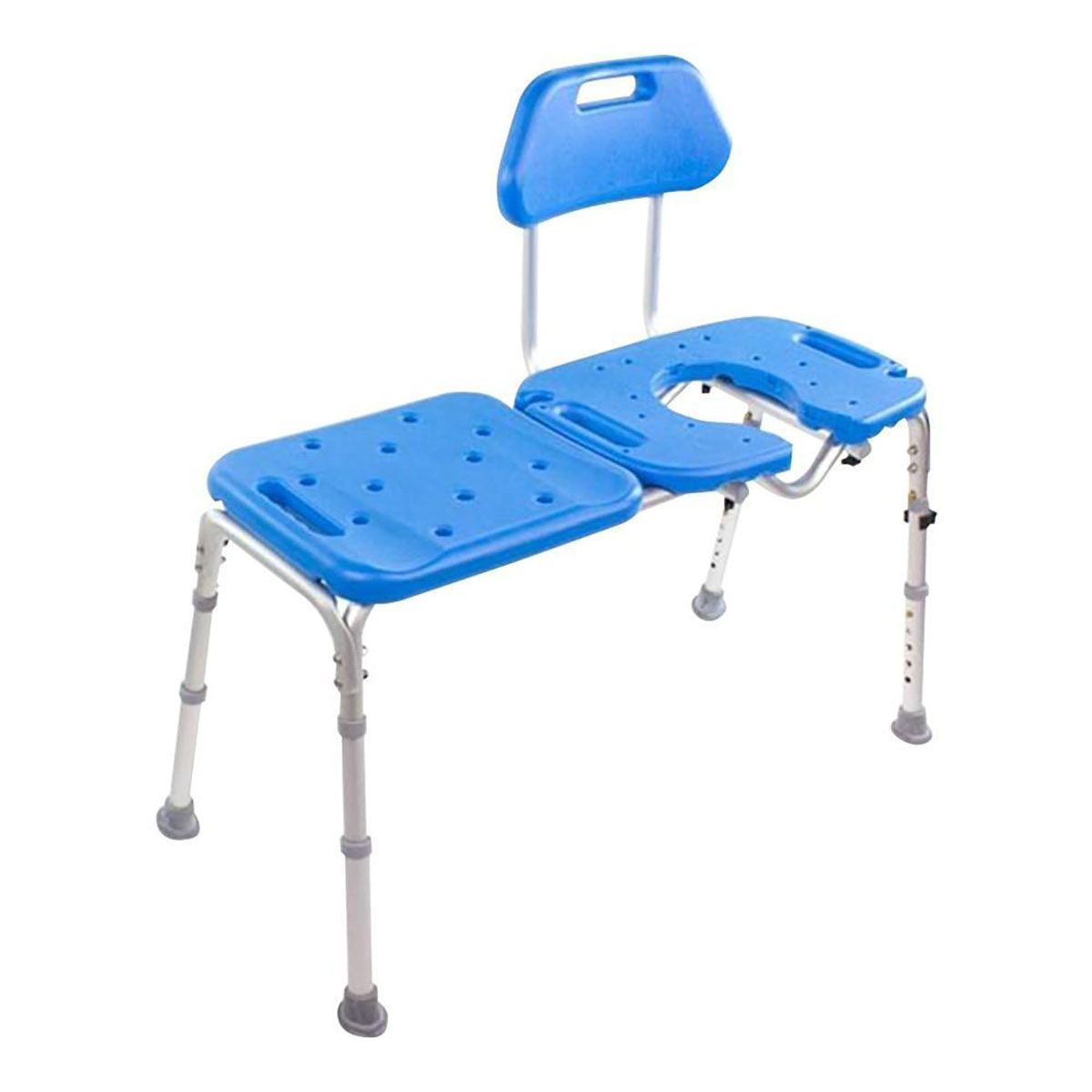 All-Access Bath Bench with Cutout Blue