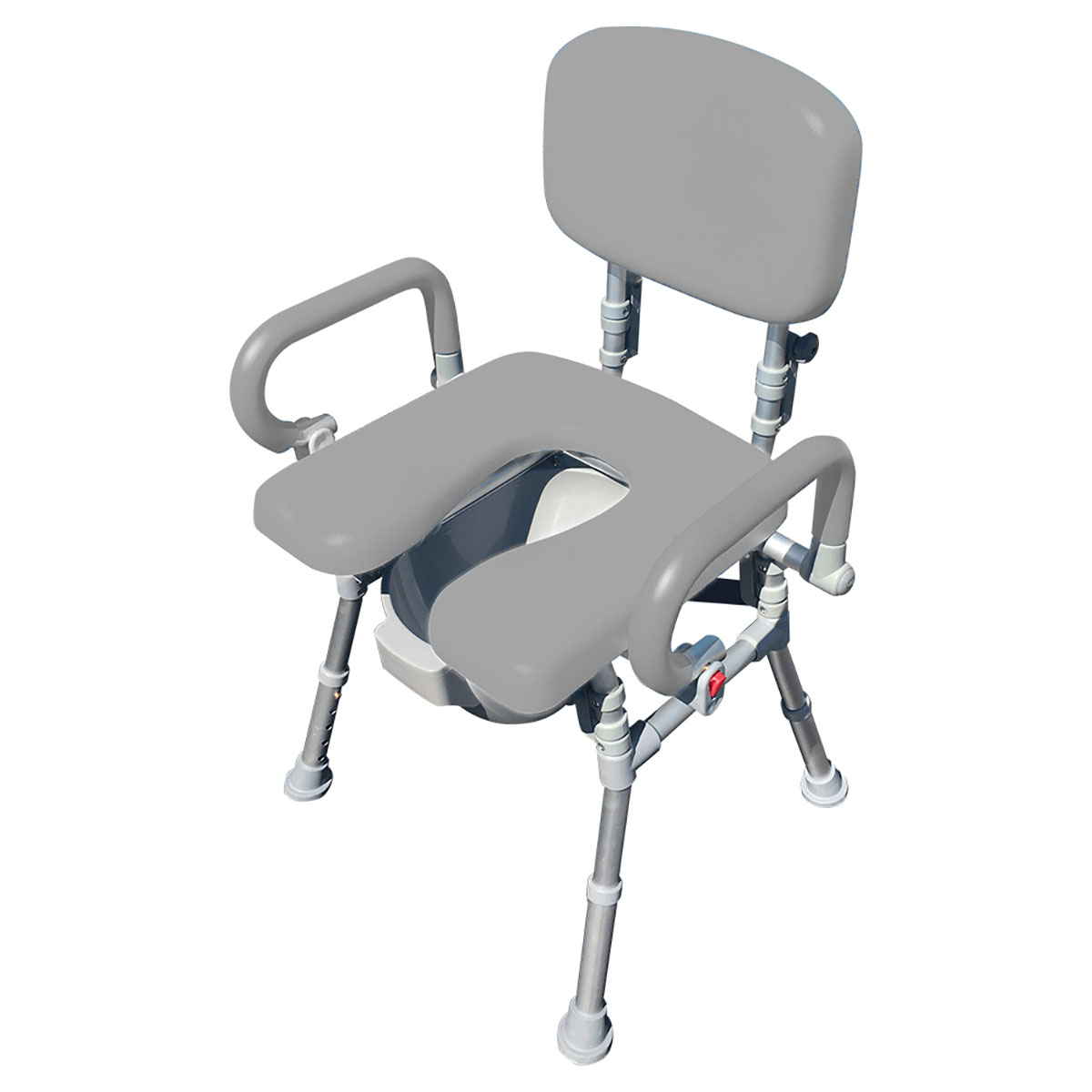 UltraCommode Foldable Commode Chair Gray