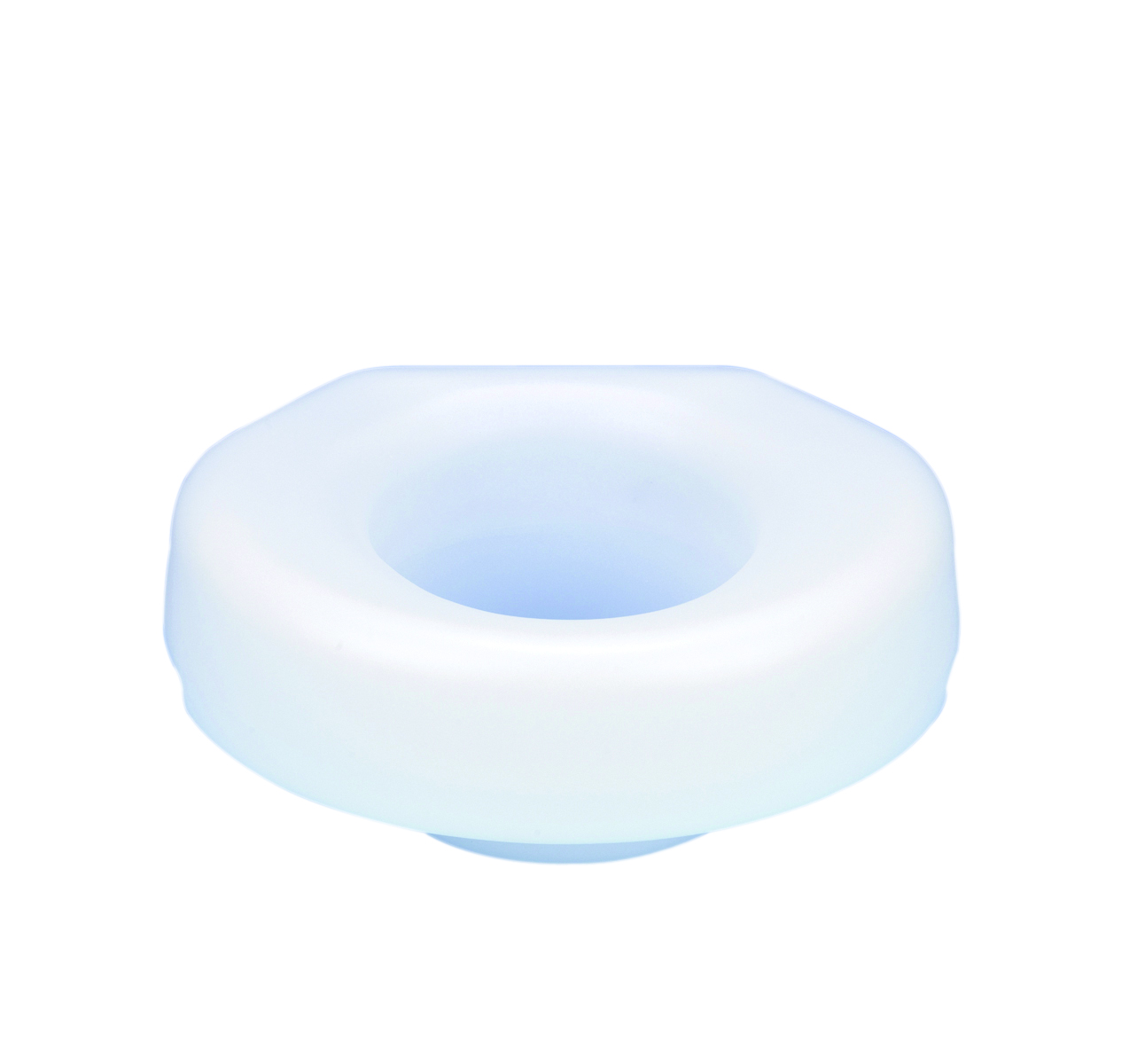 Economy elevated toilet seat with slip-on bracket