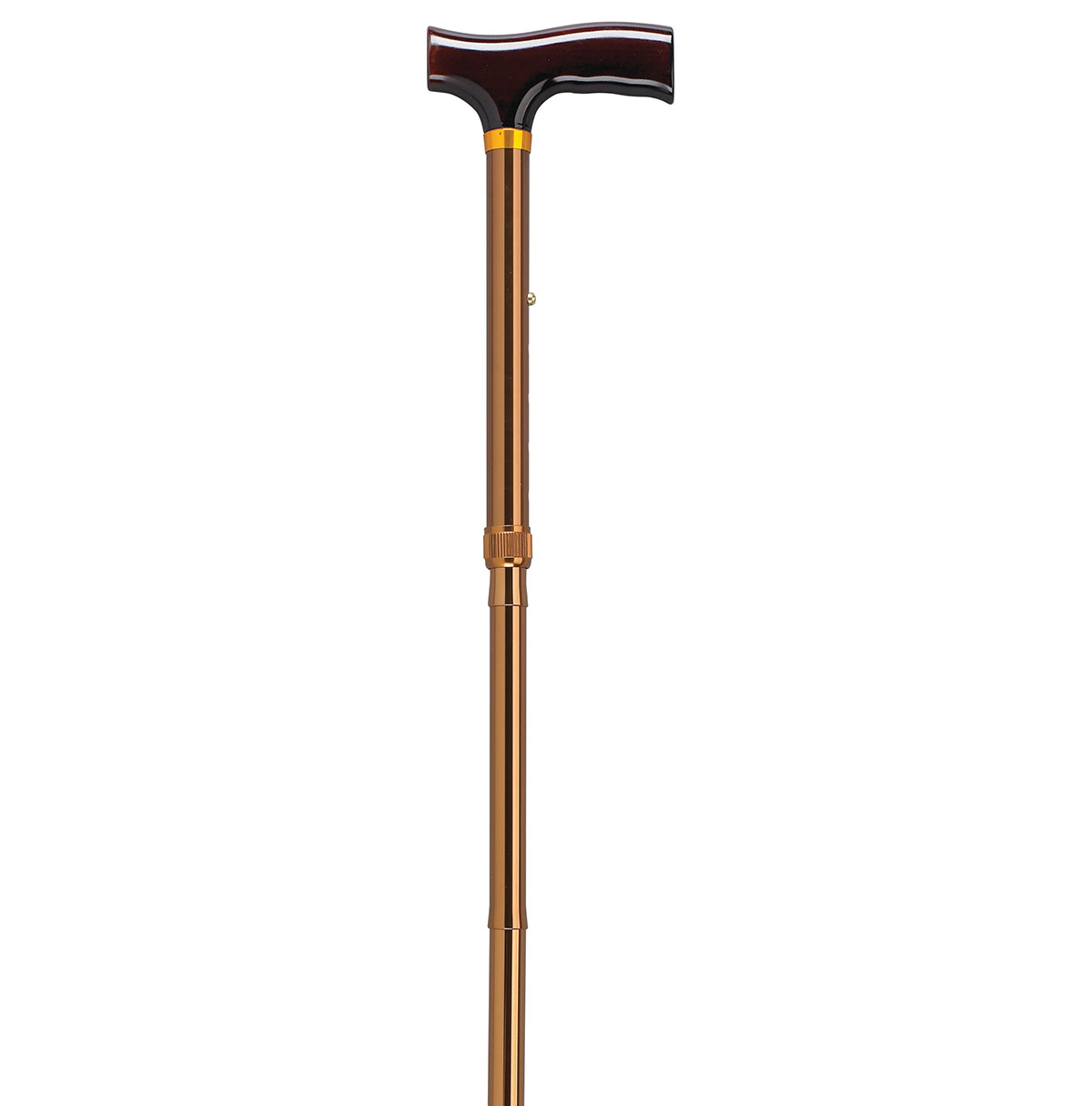 Drive Lightweight Adjustable Folding Cane with T Handle Bronze