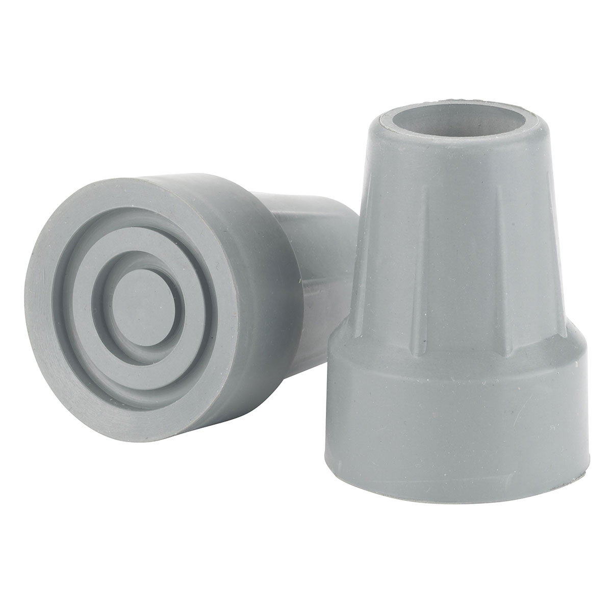 Drive Crutch Tips 7/8 Gray 1 Pair