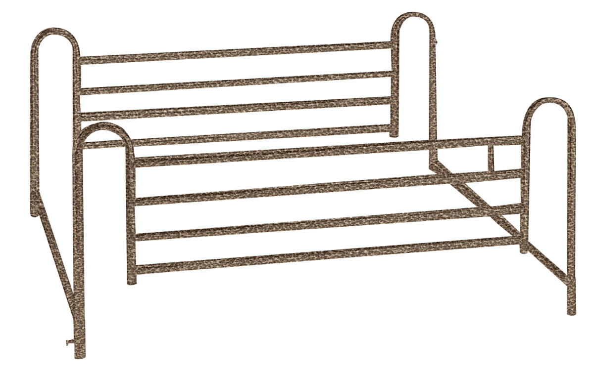 Drive Full Length Hospital Bed Side Rails 1 Pair