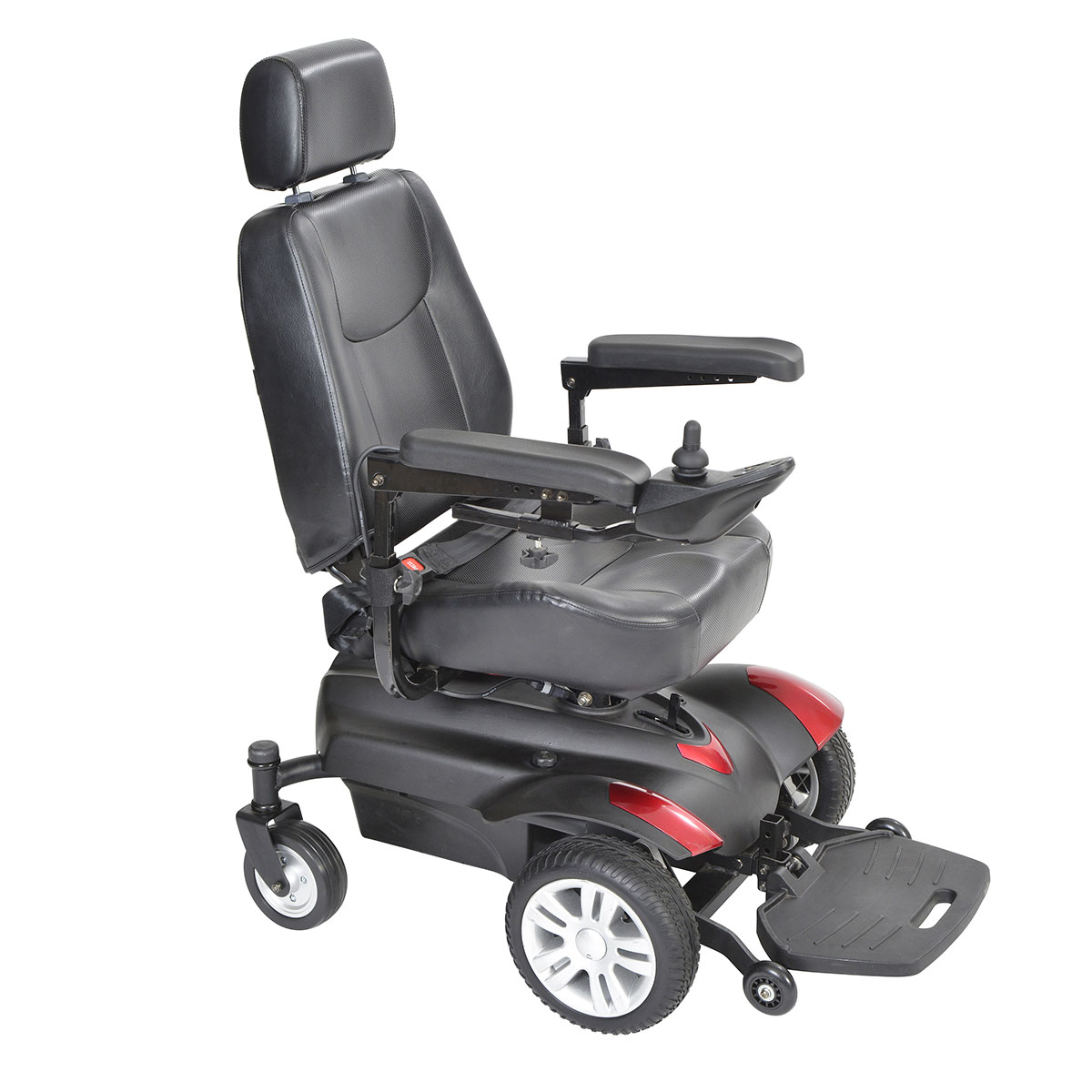 Drive Titan Transportable Front Wheel Power Wheelchair Full Back Captain's Seat 16 x 16