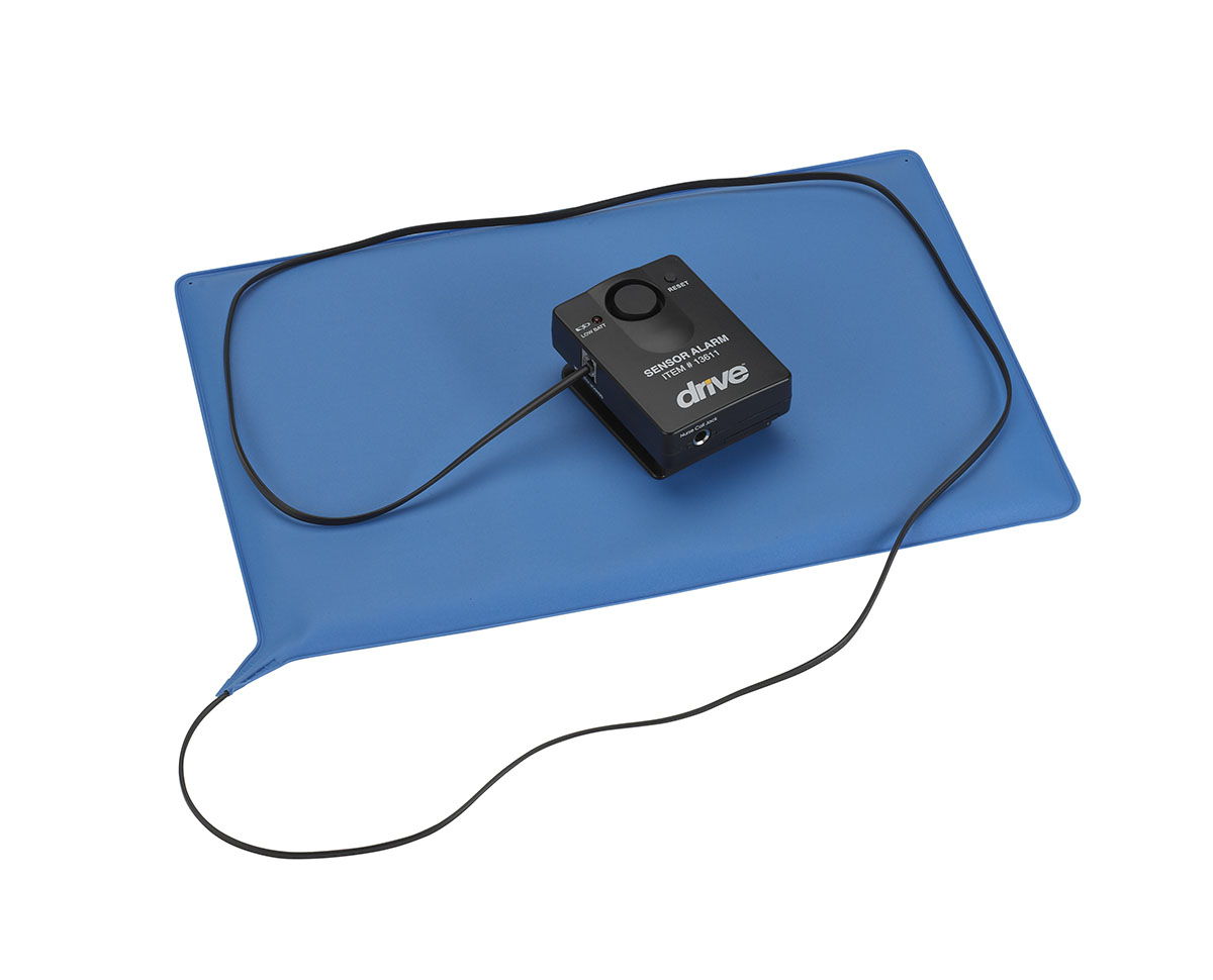 Drive Pressure Sensitive Bed Chair Patient Alarm with Reset Button 10 x 15 Chair Pad