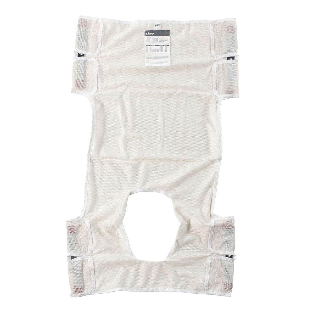 Drive Patient Lift Sling Polyester Mesh with Commode Cutout