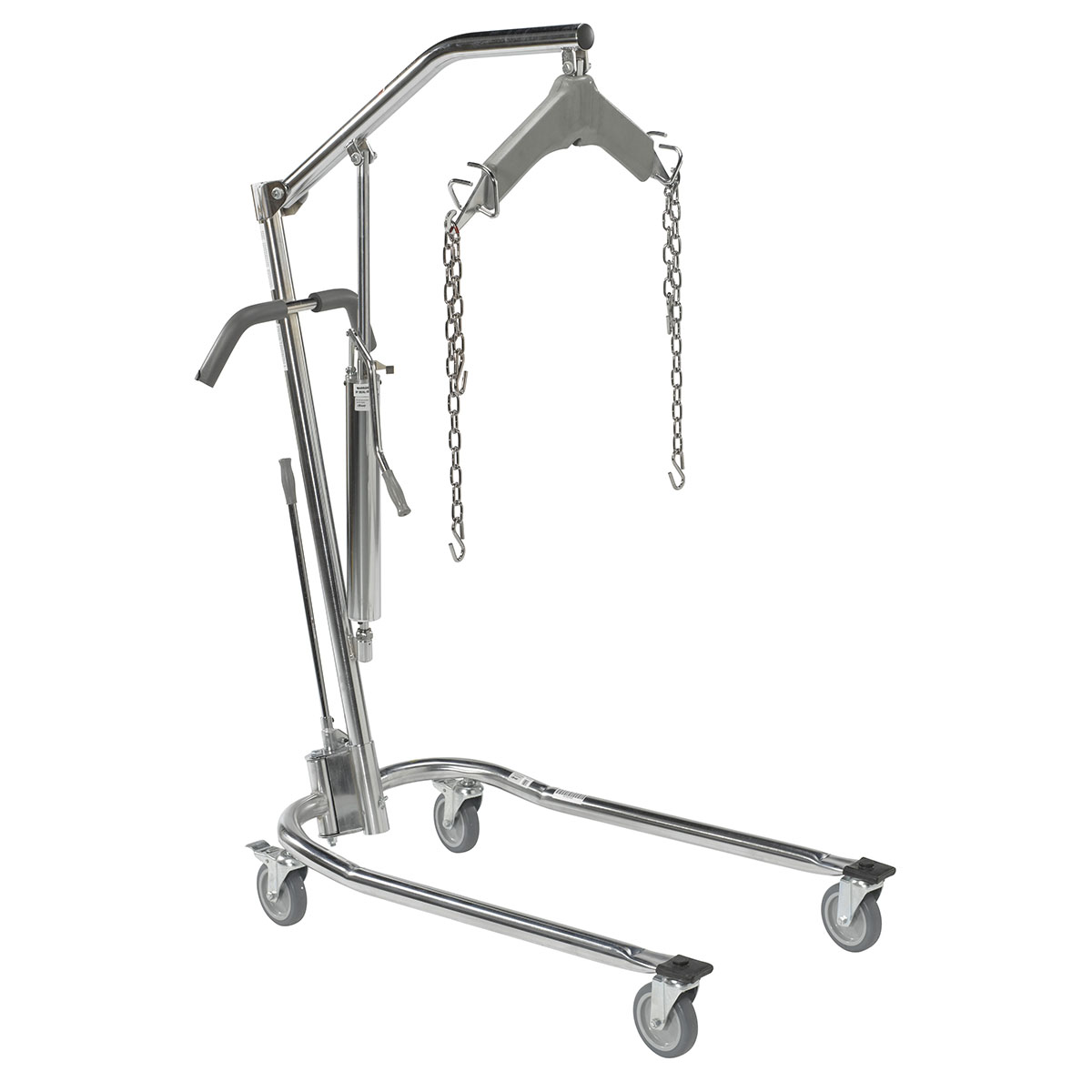 Drive Hydraulic Patient Lift 6 Point Cradle 5 Casters Chrome