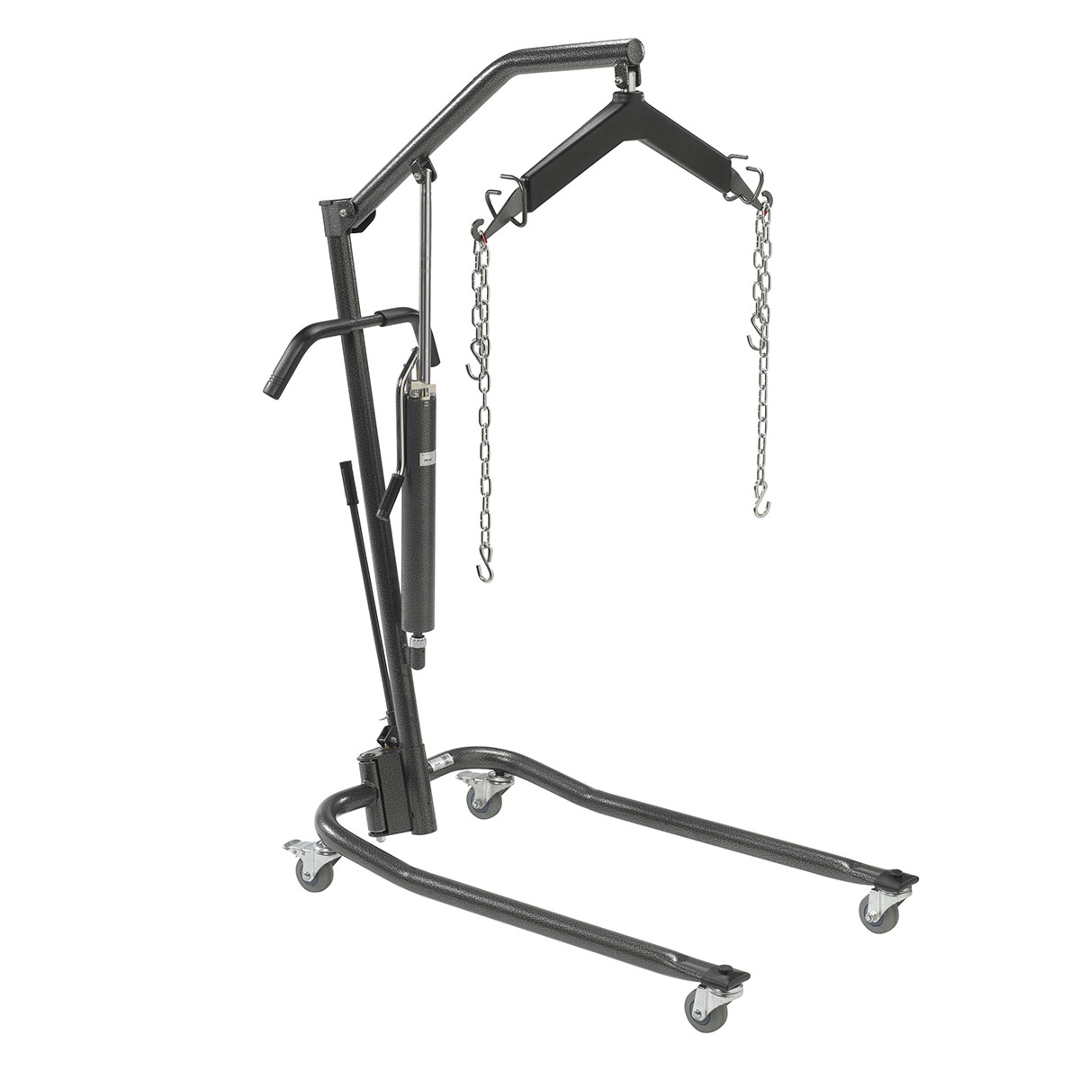 Drive Hydraulic Patient Lift 6 Point Cradle 3 Casters Silver Vein
