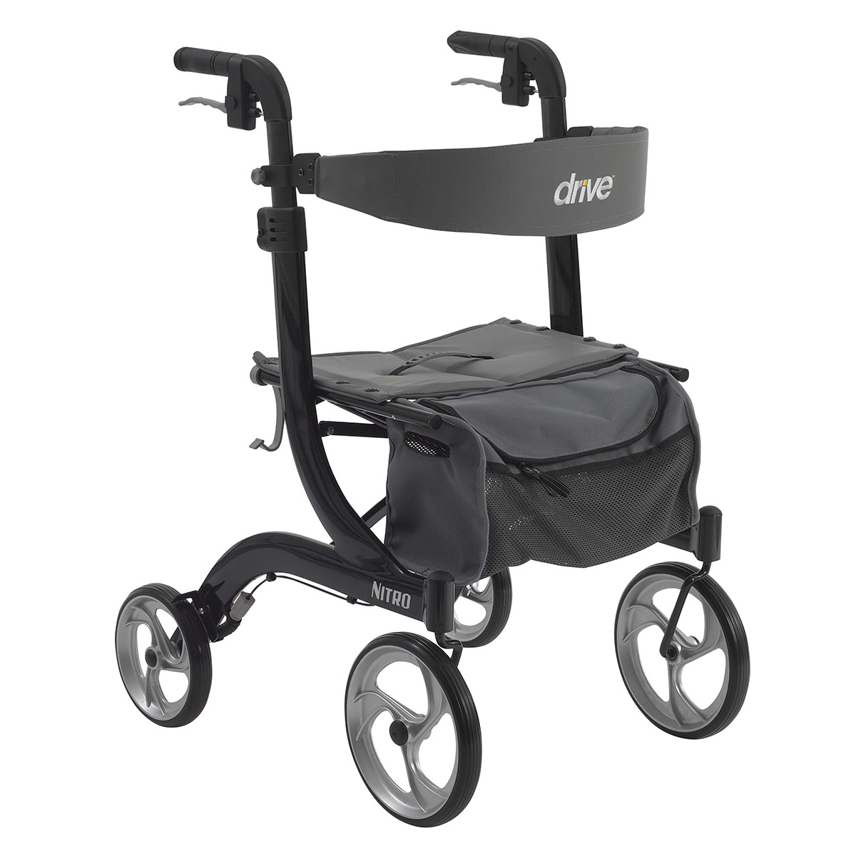 Drive Nitro Euro Style Rollator Rolling Walker Black