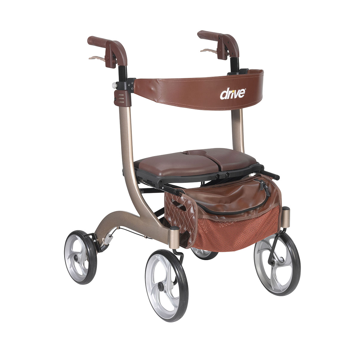 Drive Nitro DLX Euro Style Rollator Rolling Walker Champagne