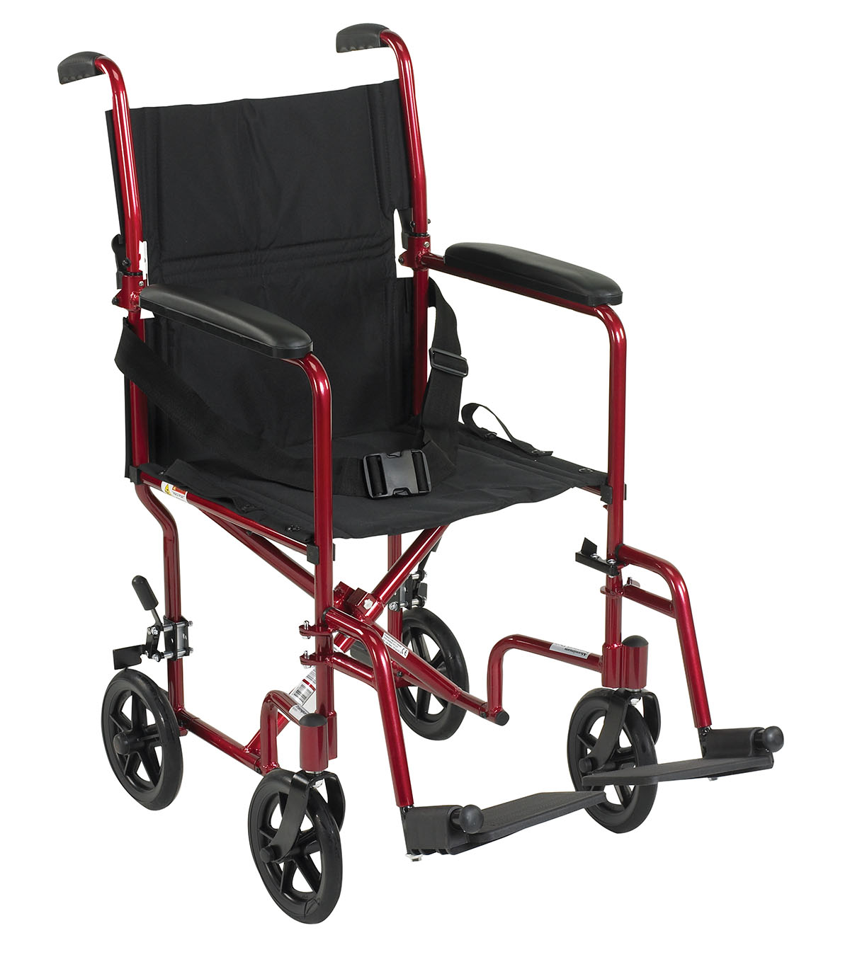 Drive Lightweight Transport Wheelchair 19 Seat Red