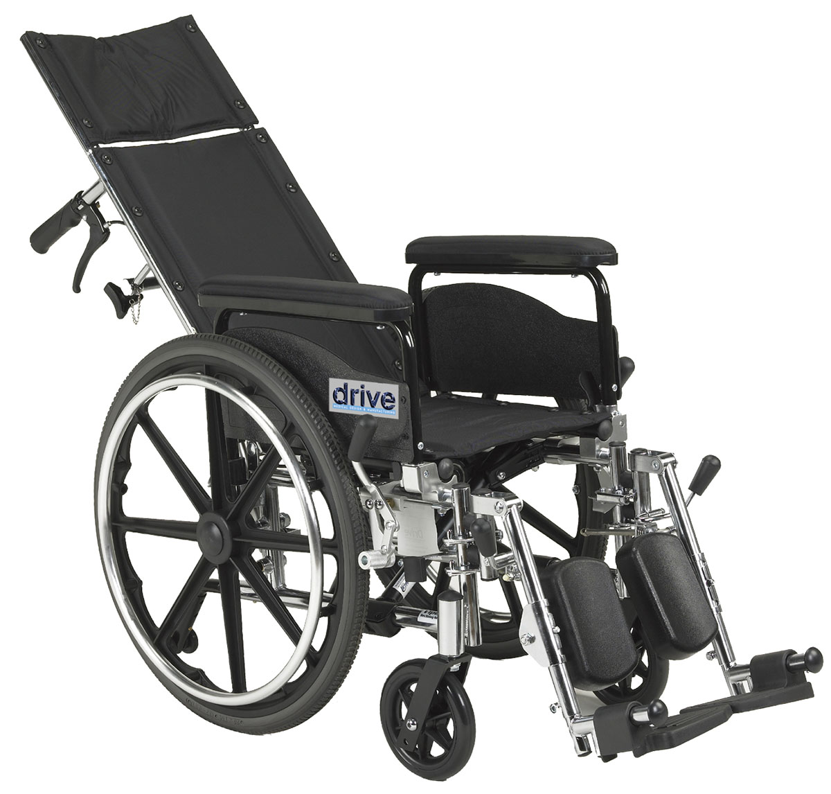 Drive Viper Plus GT Full Reclining Wheelchair Detachable Full Arms 18 Seat