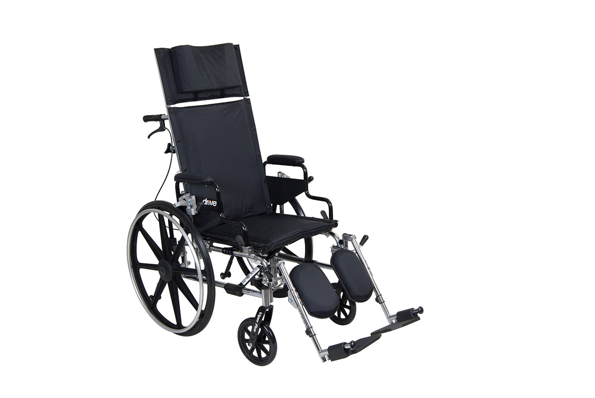 Drive Viper Plus GT Full Reclining Wheelchair Detachable Desk Arms 16 Seat
