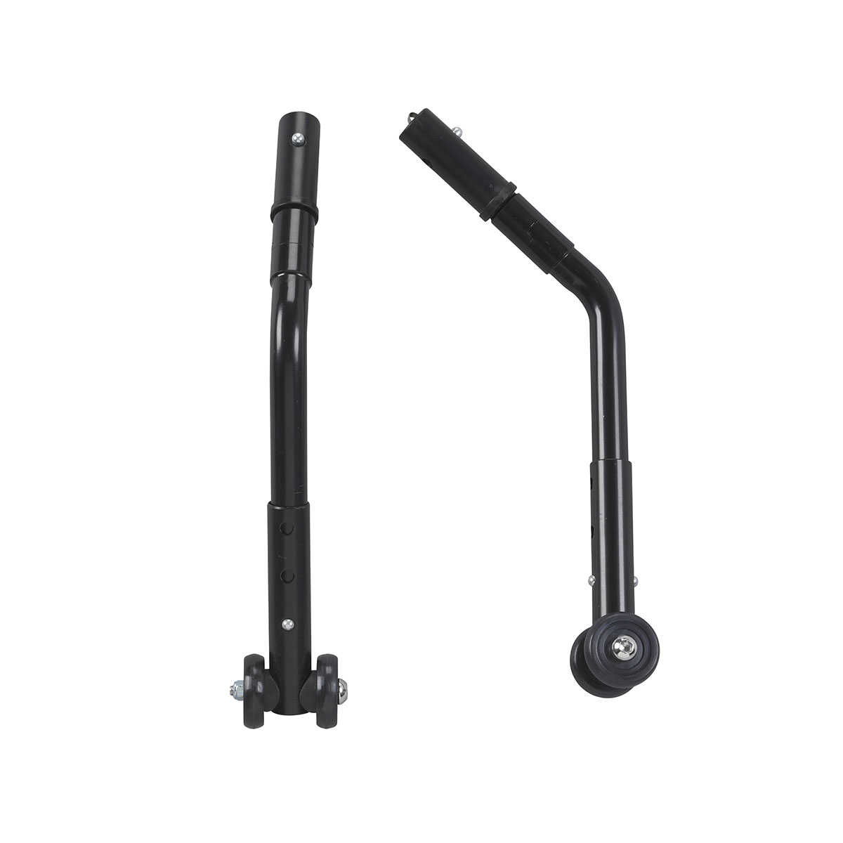 Drive Adjustable Universal Wheelchair Anti Tipper with Wheels Black 1 Pair
