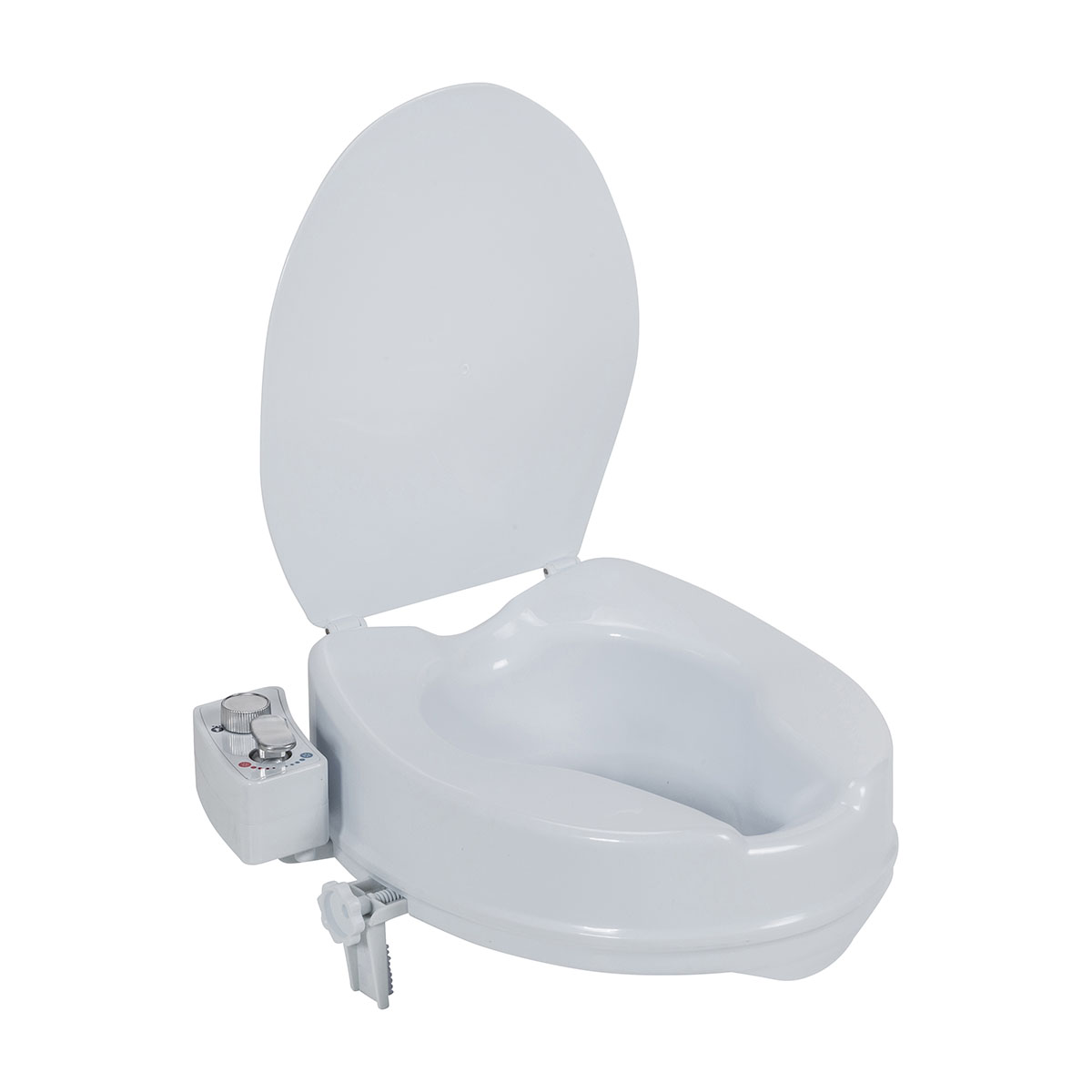 PreserveTech Raised Toilet Seat with Bidet Warm and Ambient Water Temp