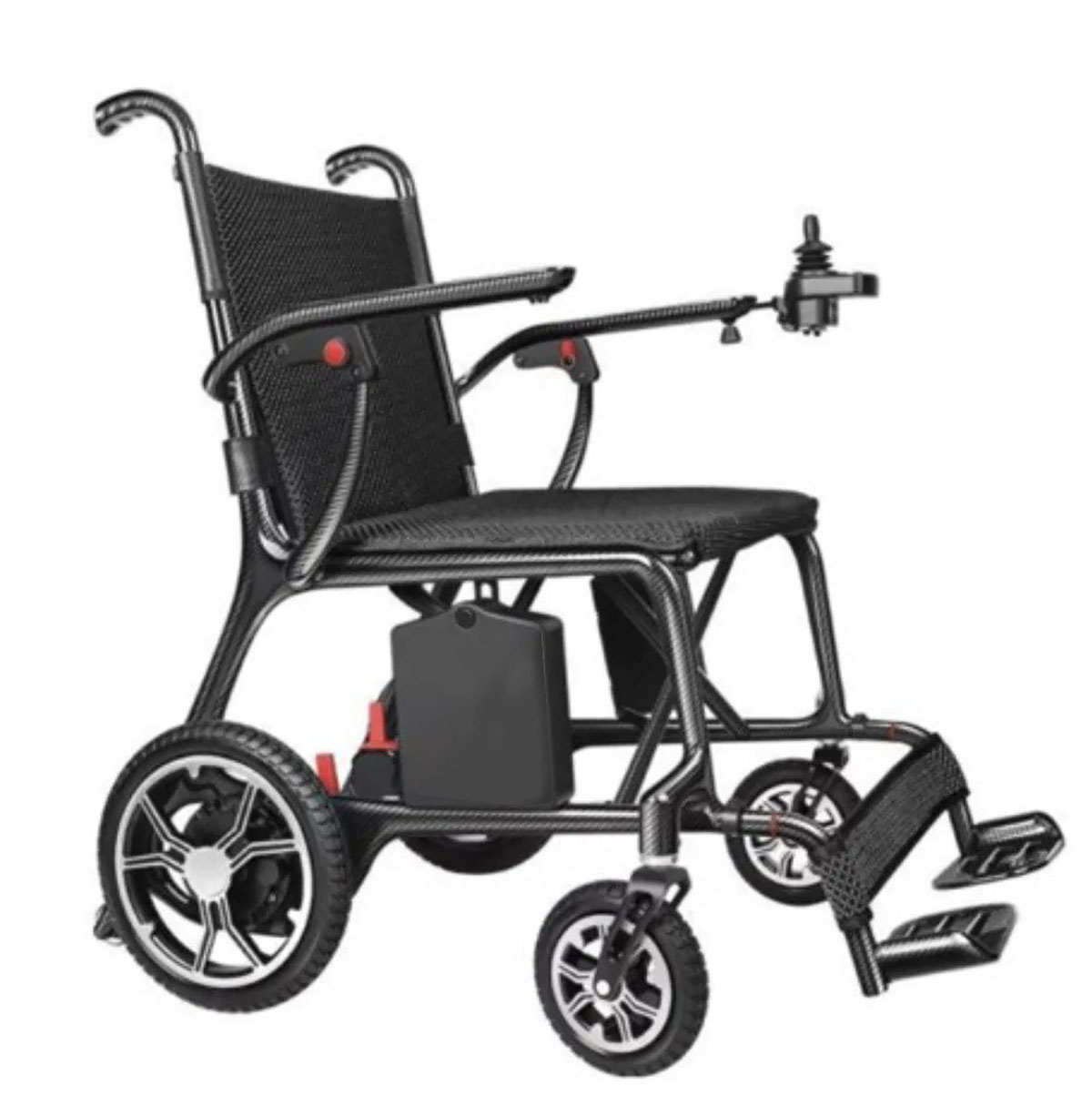 Journey Air Elite Lightweight Folding Power Chair Black