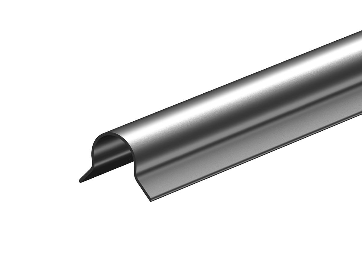 Corner Guard Bullnose Gray w/AD 2.5 x 48 Case of 20