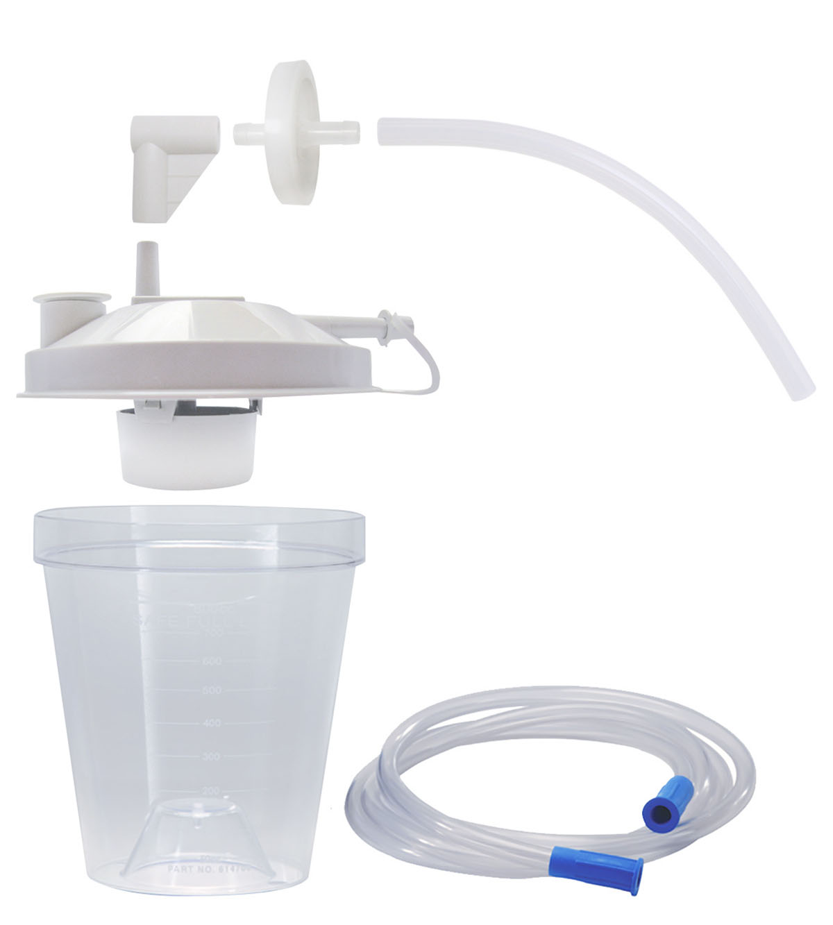 Disposable Suction Cannister Kit 800 cc Case of 12