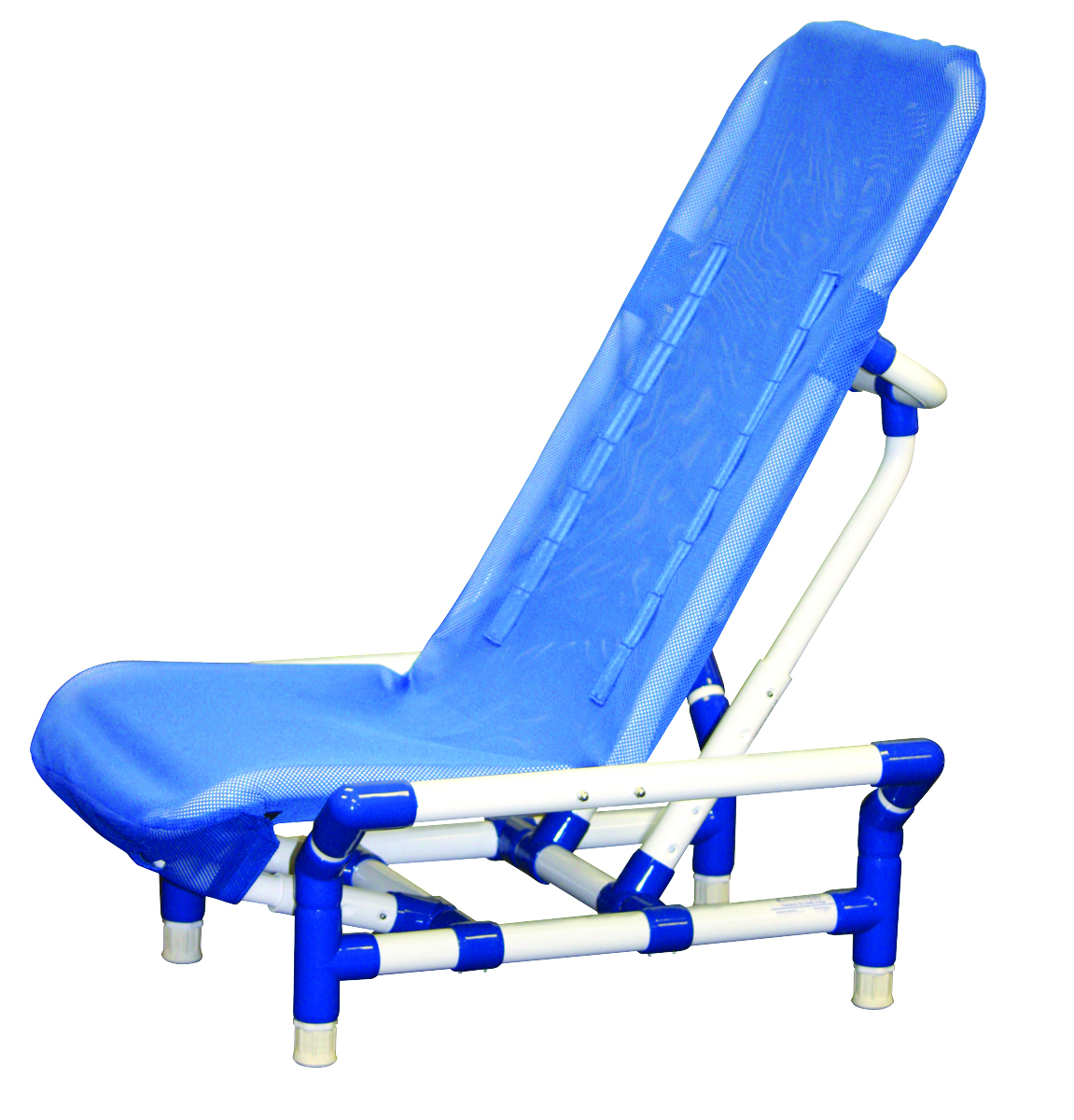 Reclining bath chair with safety harness large/x-large beach Bubble Blue