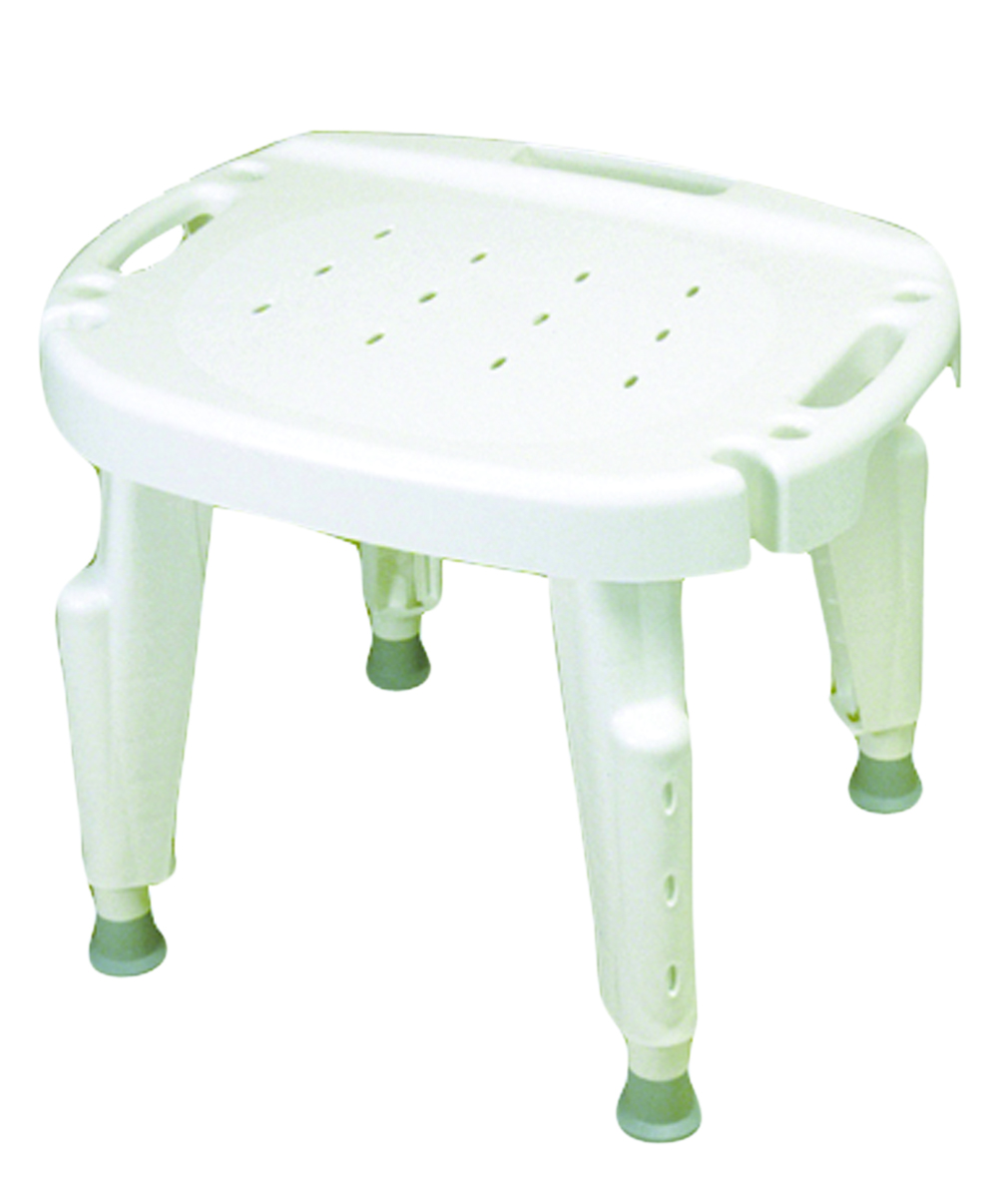Adjustable shower seat  no arms no back