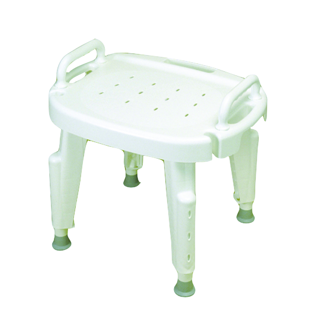 Adjustable shower seat with arms  no back