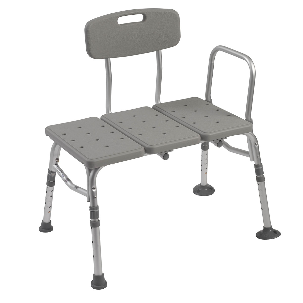 Drive Plastic Tub Transfer Bench with Adjustable Backrest