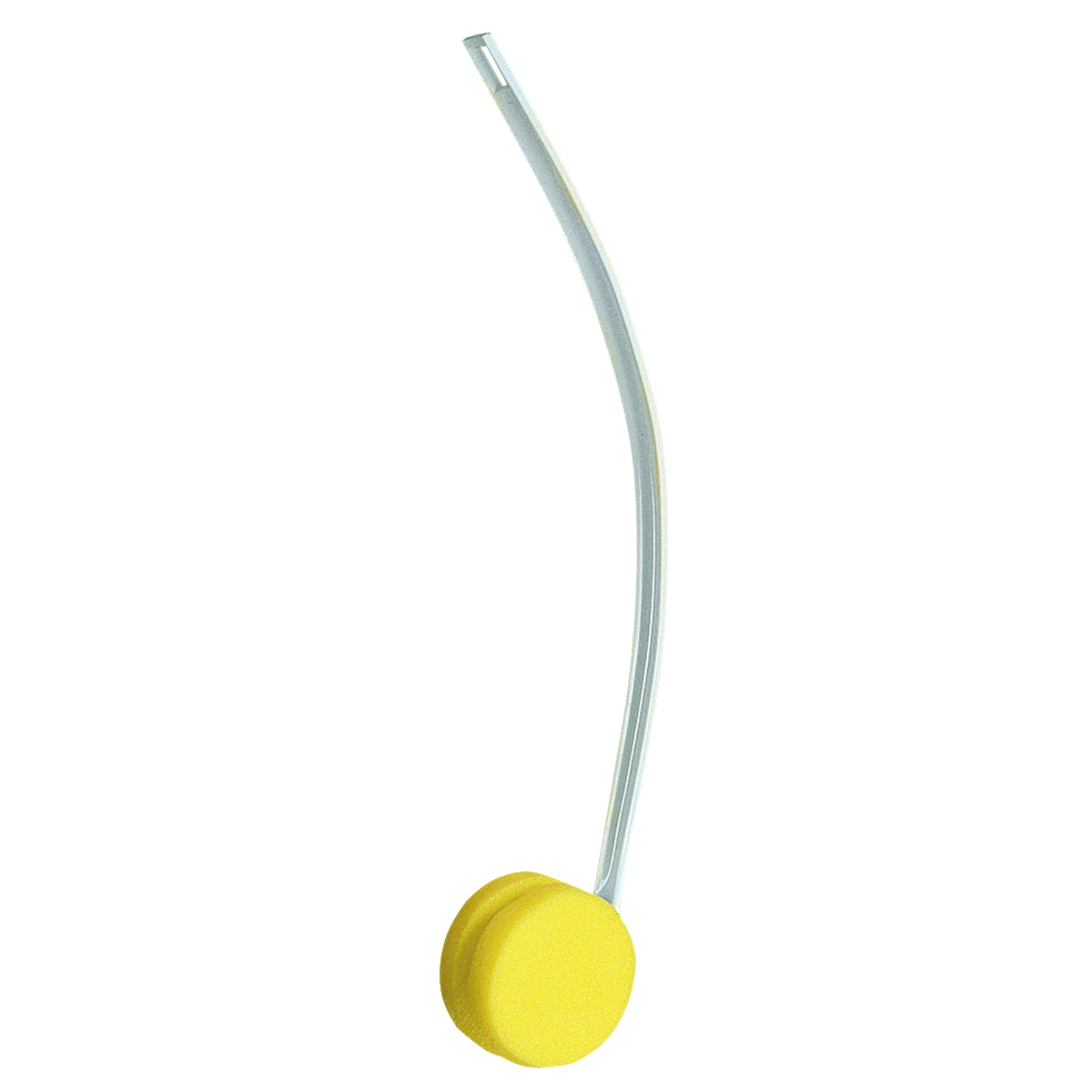 Back scrubber curved handle rotating arm 3.75 inch round sponge