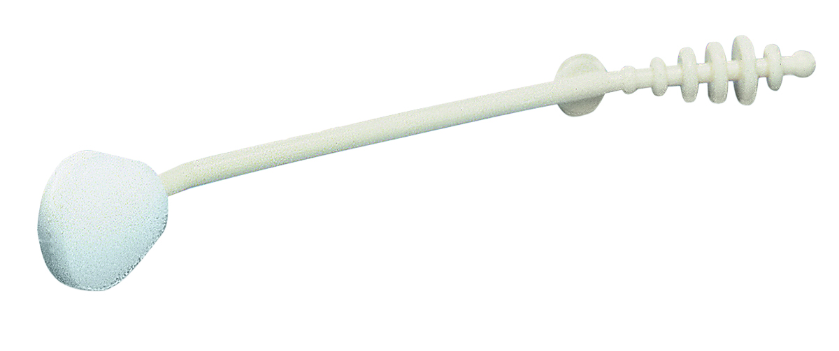 Lotion applicator with 12 inch angled handle