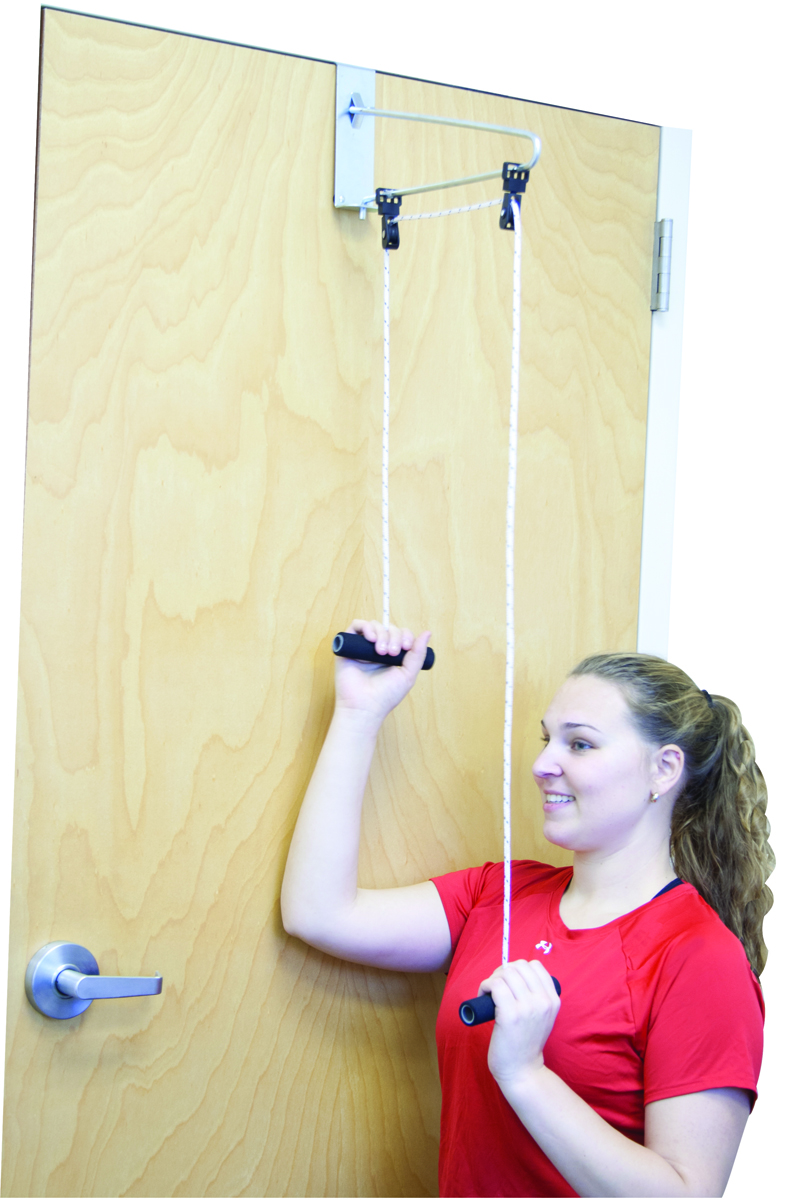 CanDo Overdoor Shoulder Pulley - Double Pulley with Door Bracket