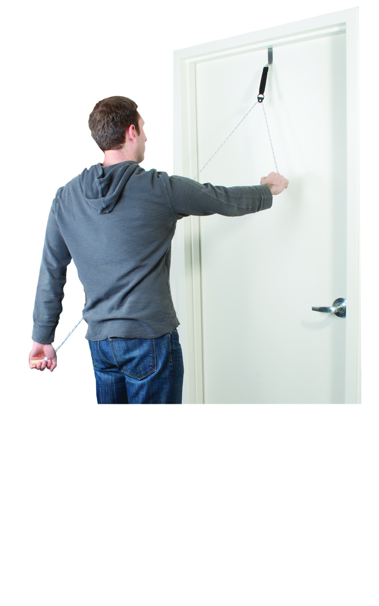 CanDo Overdoor Shoulder Pulley - Single Pulley with Door Bracket 25-pack