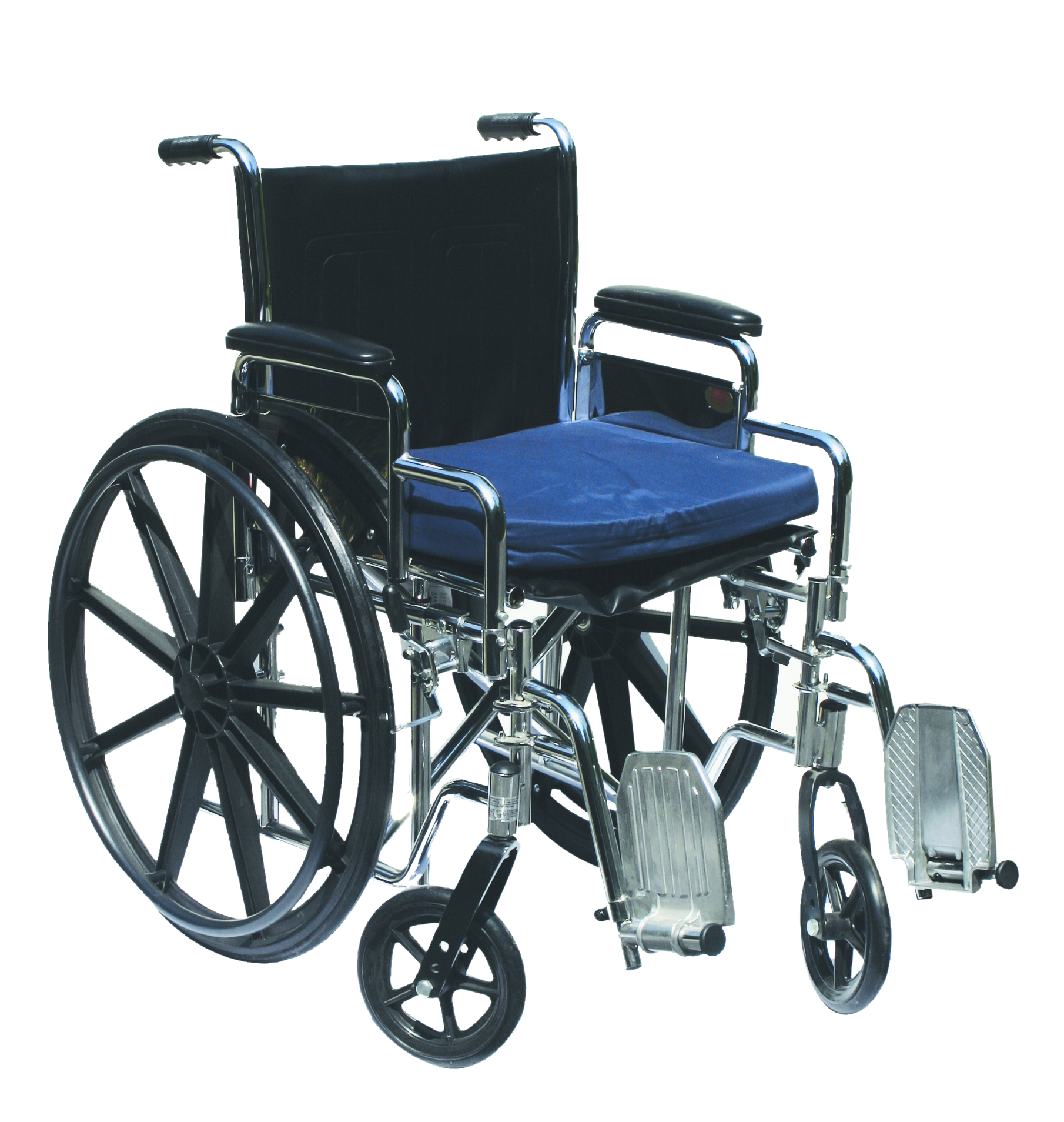 Wheelchair cushion with removable cover gel 16x20x2 navy color