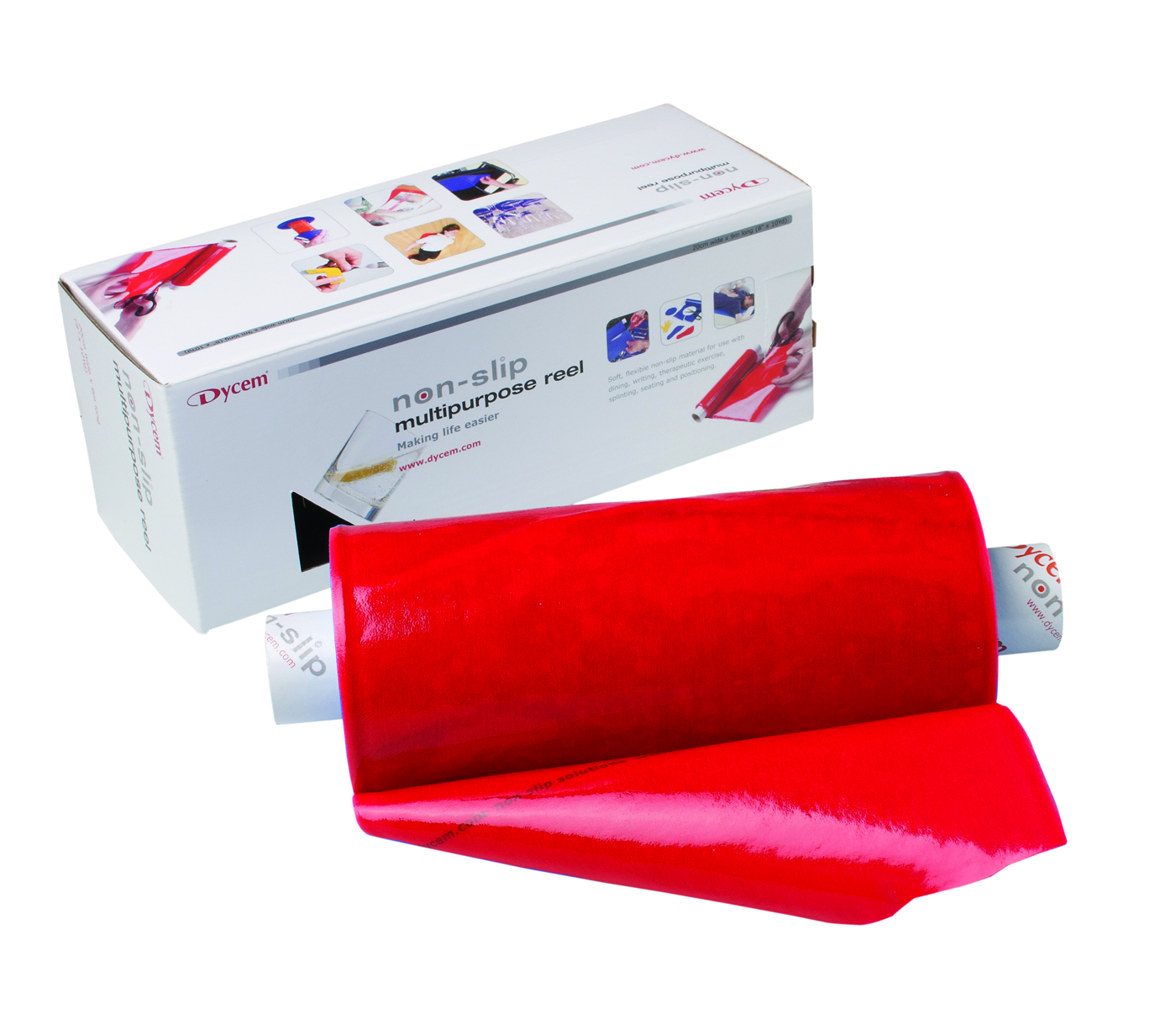 Dycem non-slip material roll 8x10 yard red