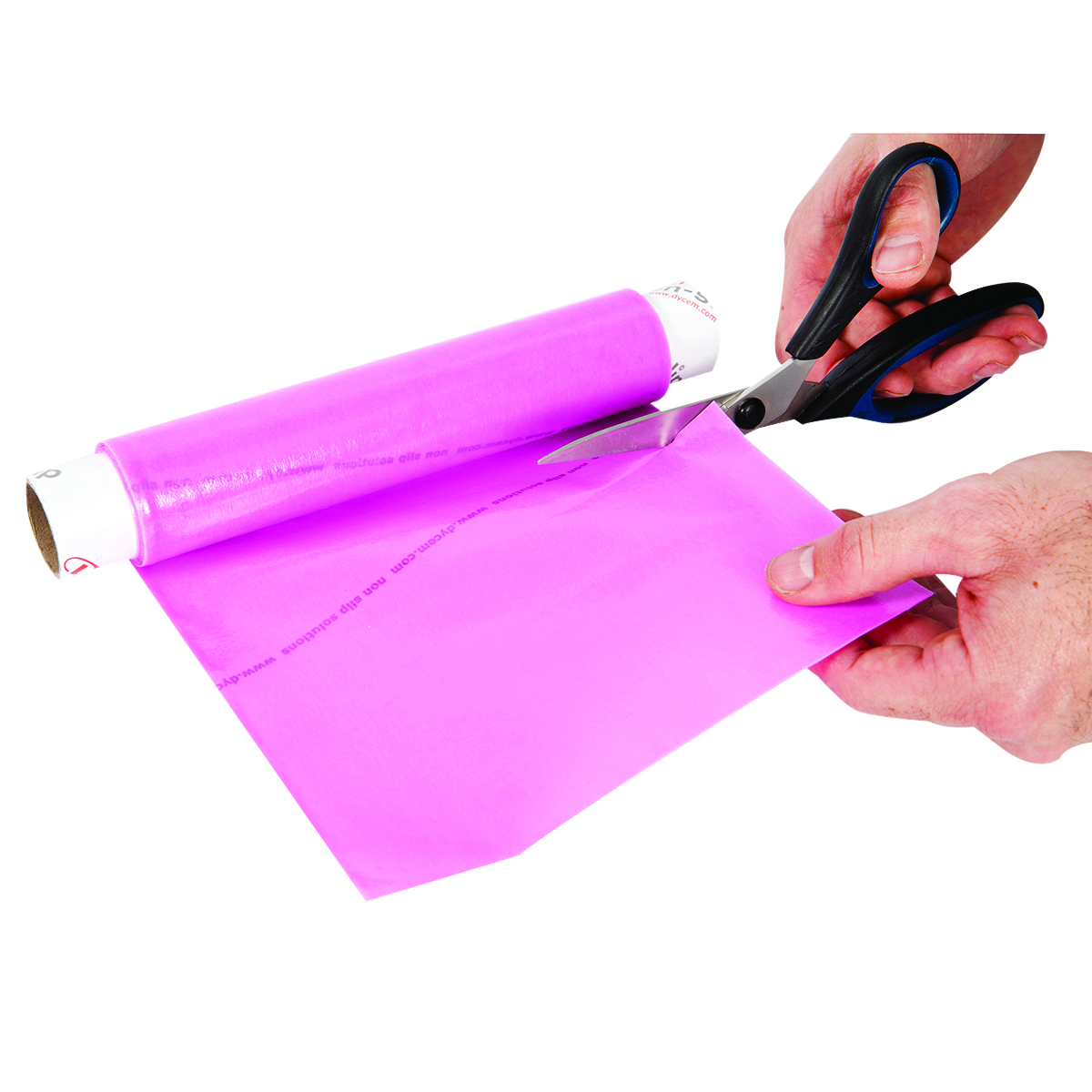 Dycem non-slip material roll 8x3-1/4 foot pink