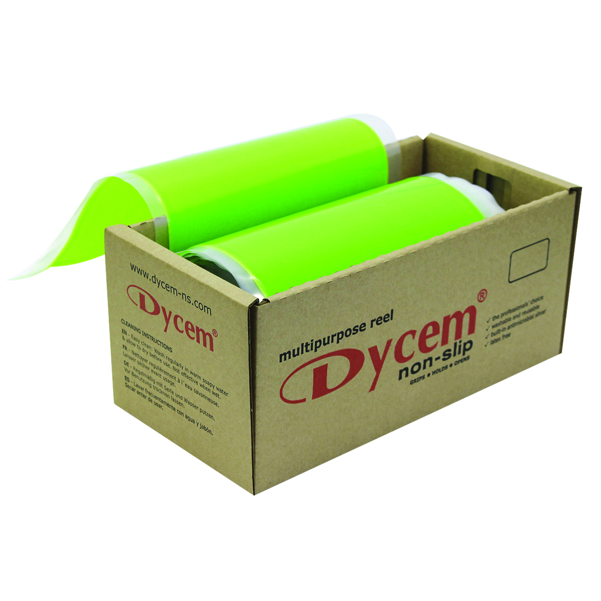 Dycem non-slip material roll 8x16 yard lime