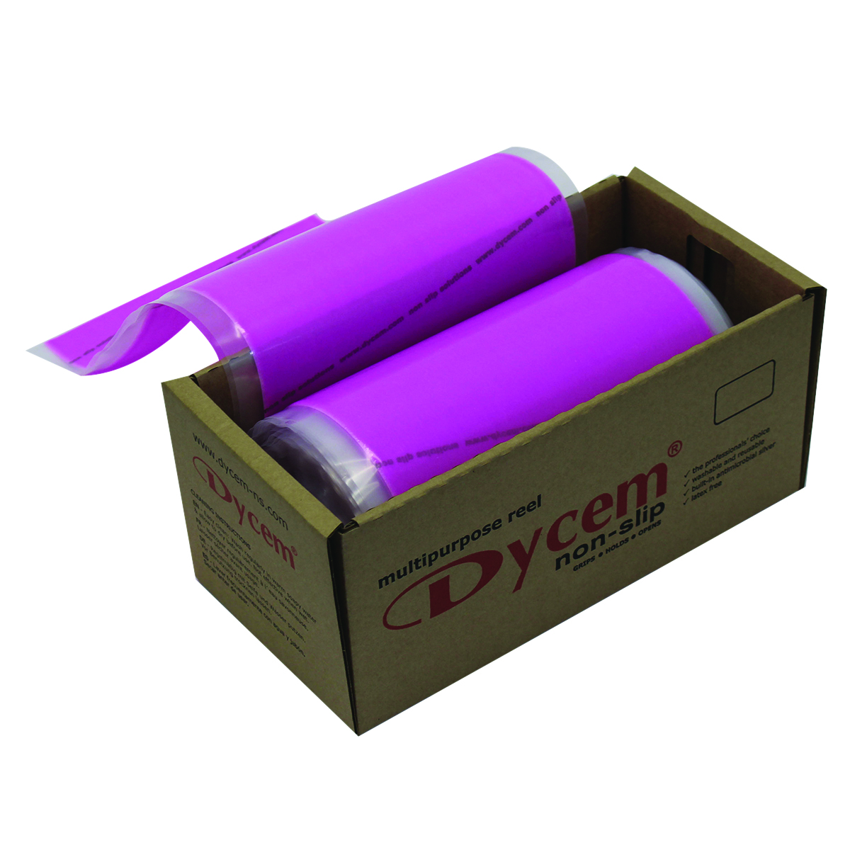 Dycem non-slip material roll 8x16 yard pink