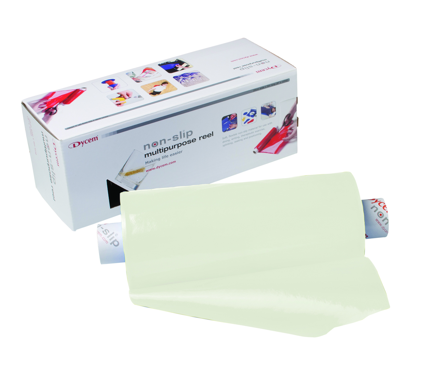 Dycem non-slip material roll 16x10 yard white