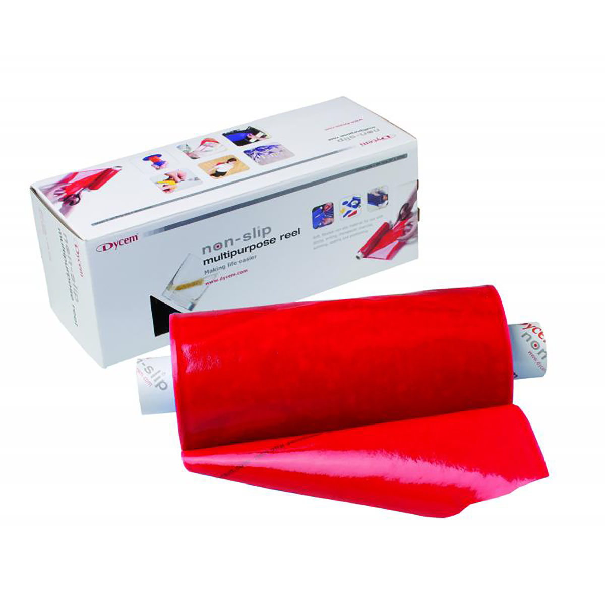 Dycem non-slip material roll 8 x 5.5 yd red