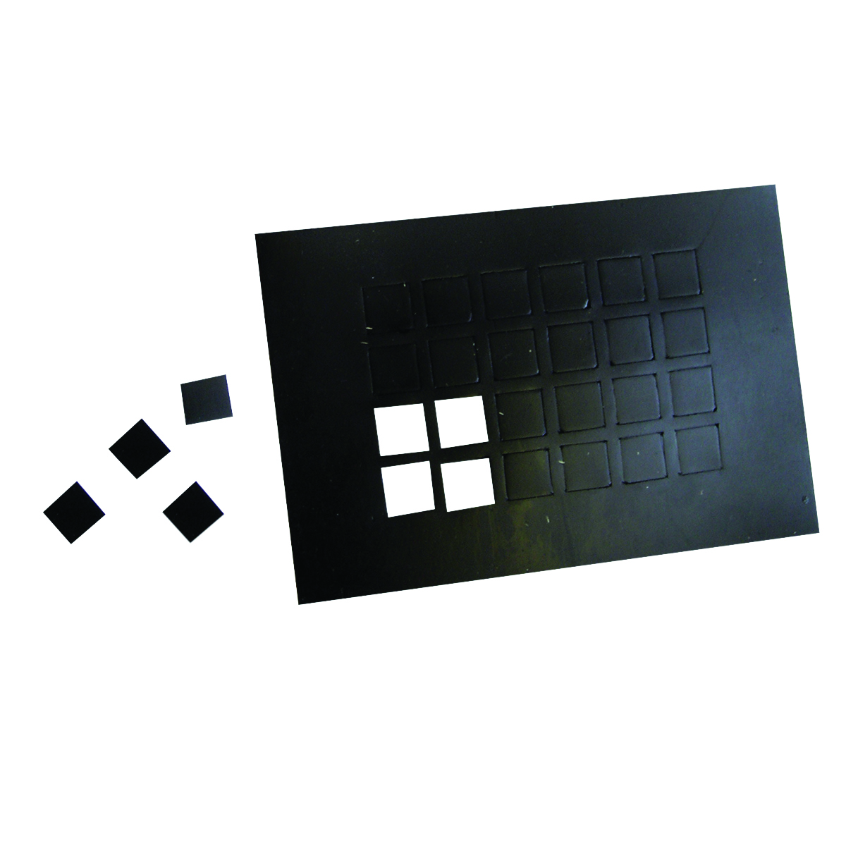 Dycem non-slip self-adhesive squares 1/2 each 24/sheet black