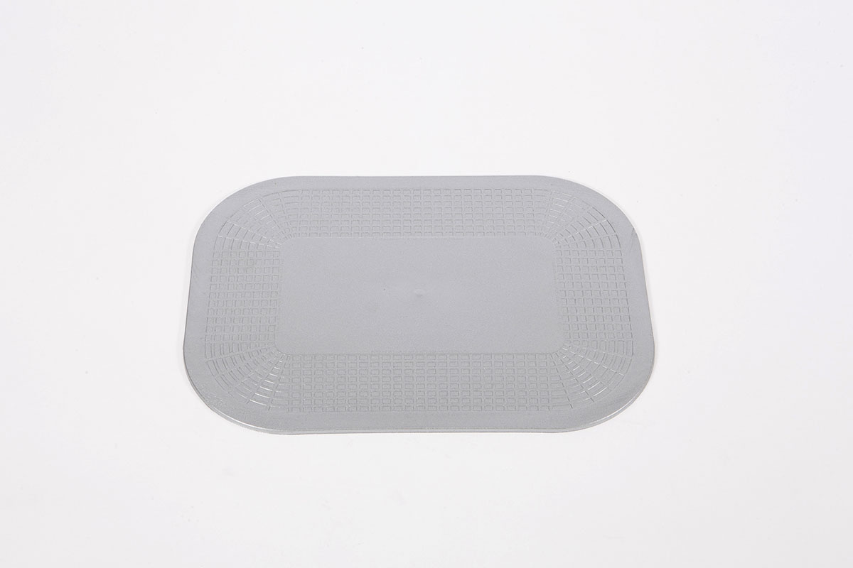 Dycem non-slip rectangular pad 7-1/4x10 silver