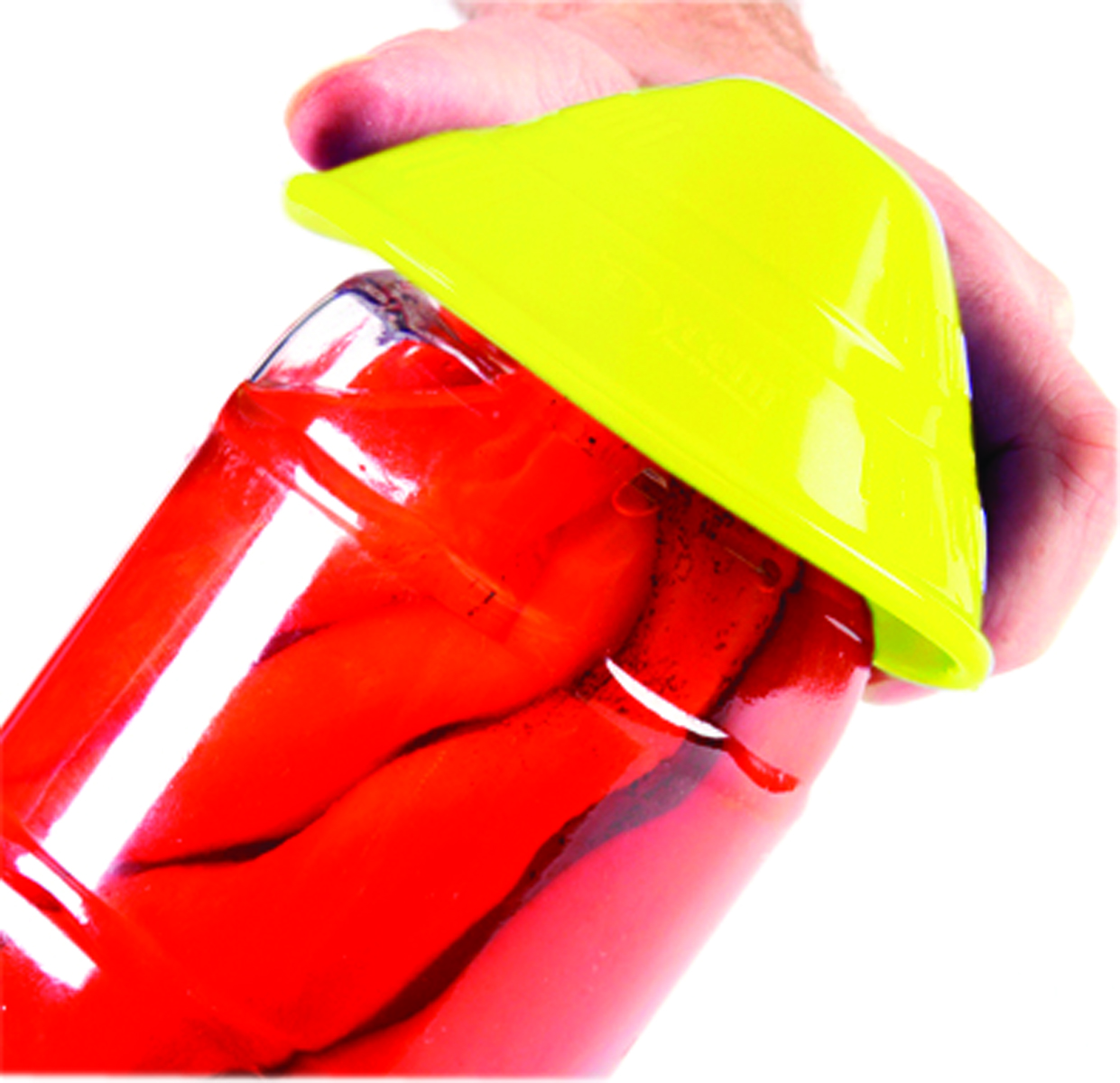 Dycem non-slip cone-shaped jar opener 4-1/2 diameter yellow