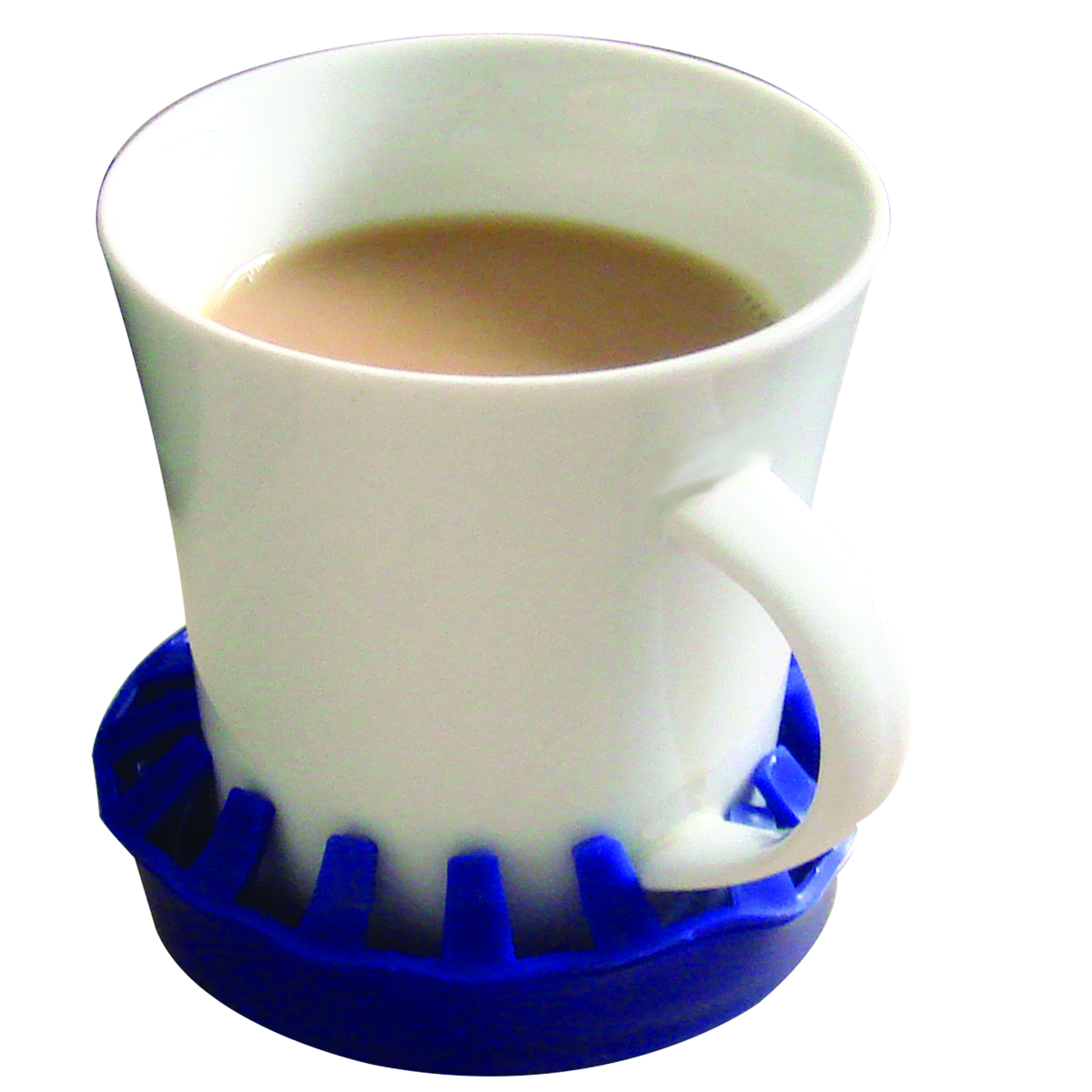Dycem non-slip molded cup/can/glass holder (3-1/2 diameter) blue