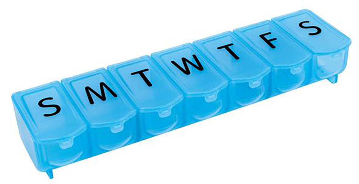 Apex 7 Day Ultra Bubble-Lok Pill Organizer XL