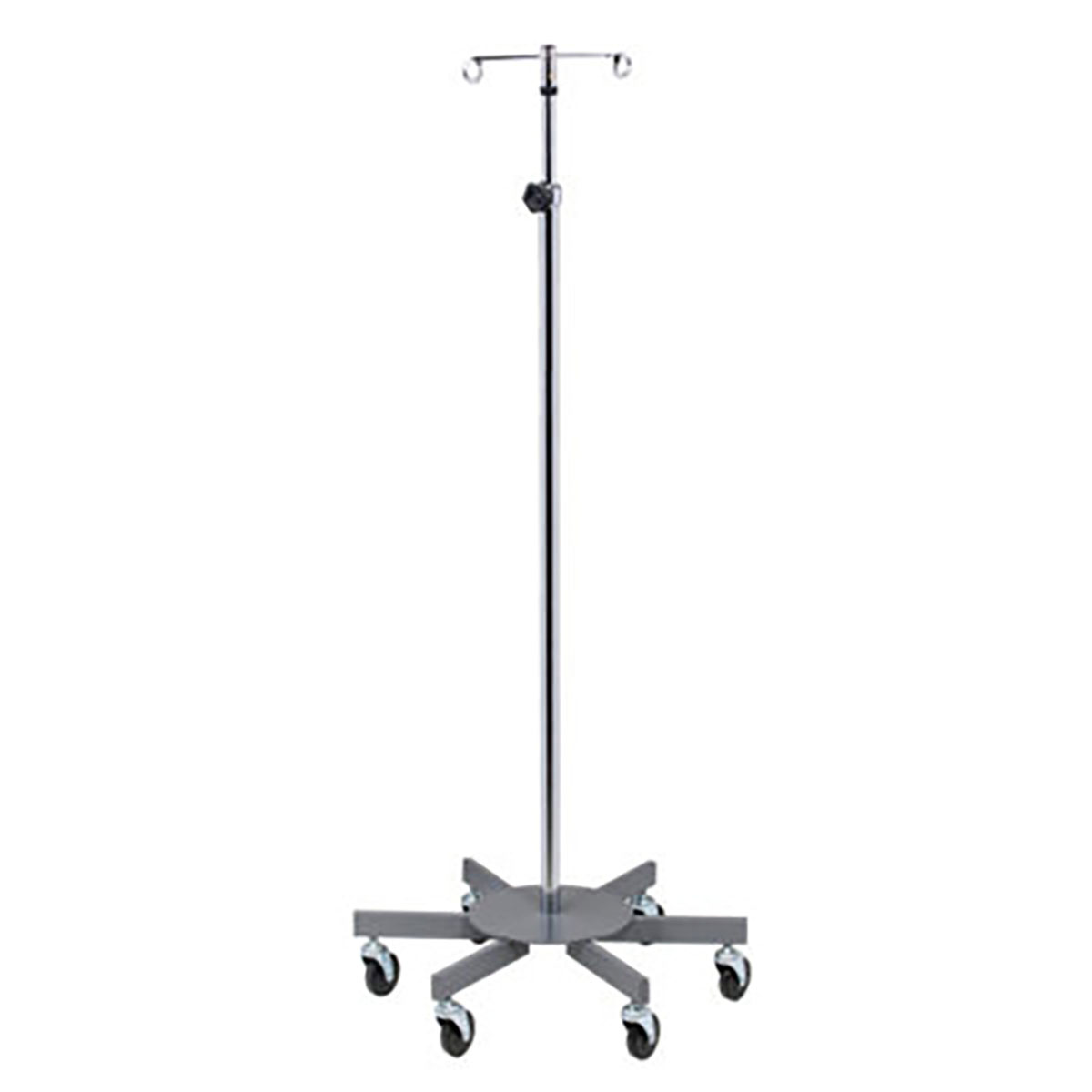 Clinton 2-Hook Infusion Pump Stand 6-Leg