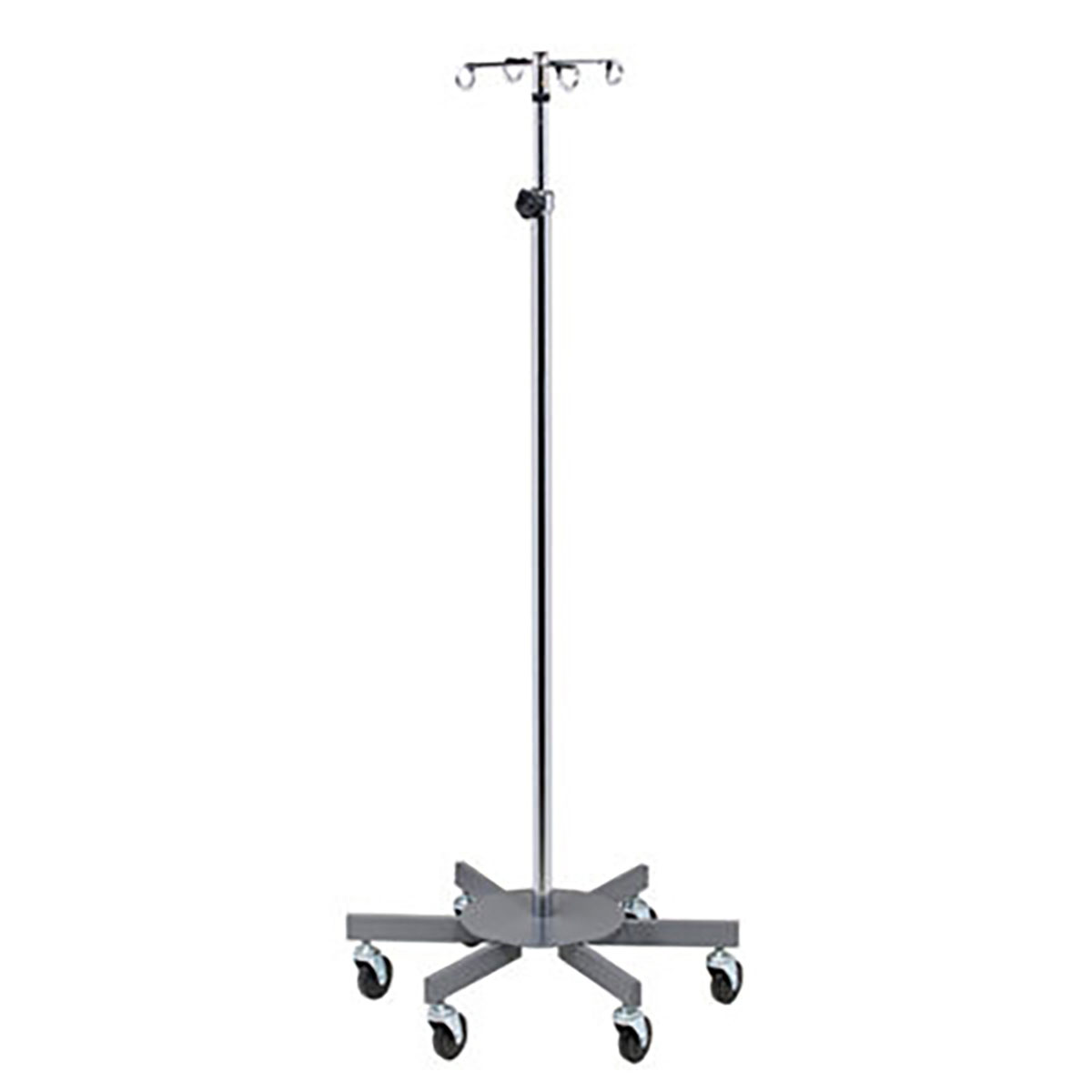 Clinton 4-Hook Infusion Pump Stand 6-Leg