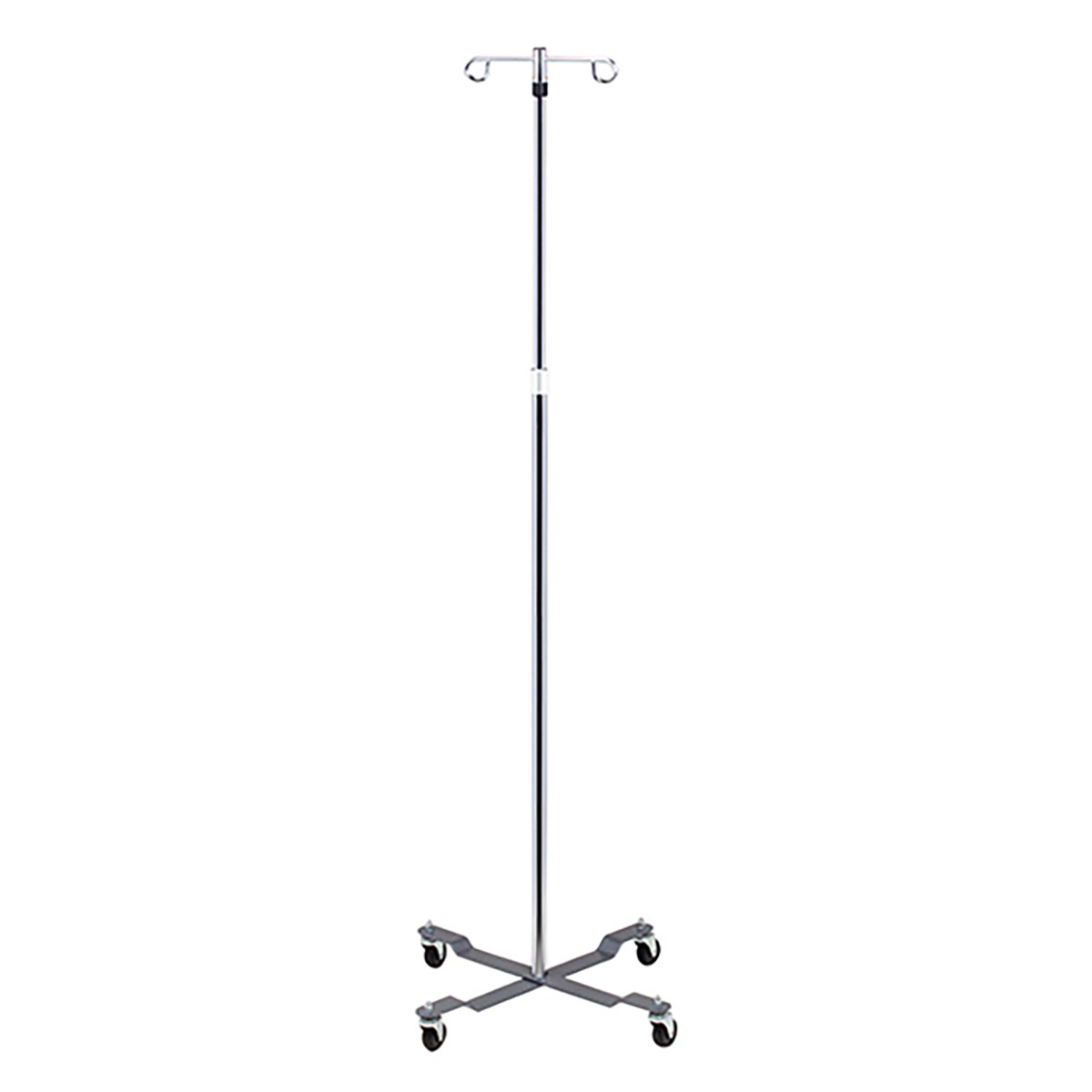Clinton Economy 2-Hook IV Pole 4-Leg