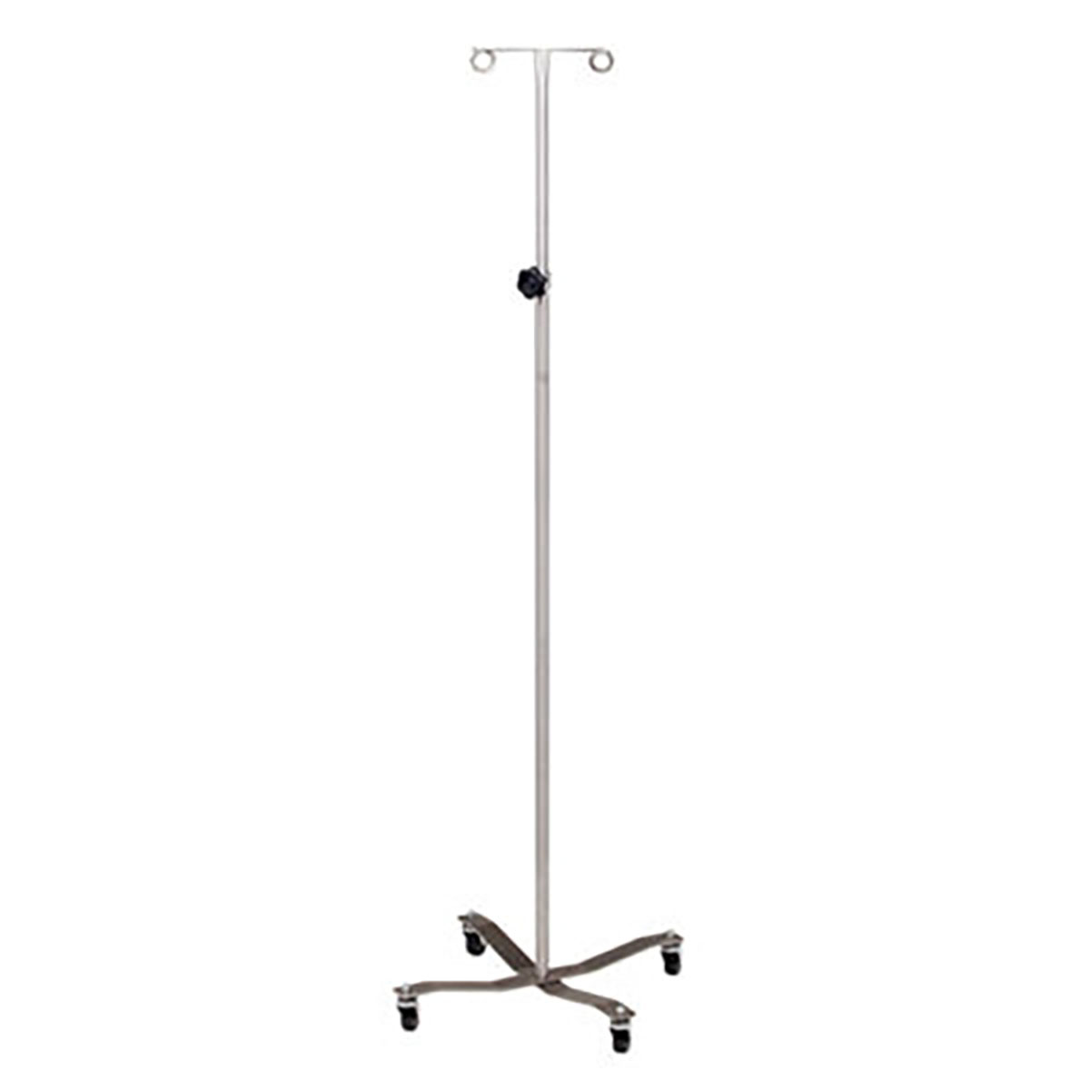 Clinton Economy IV Pole Welded 2-Hook Top Stainless Steel