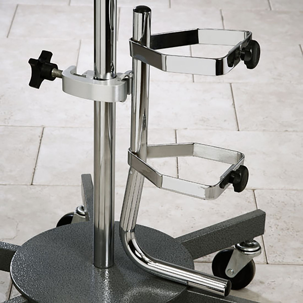 Clinton IV Pole Accessory Oxygen Cylinder Holder